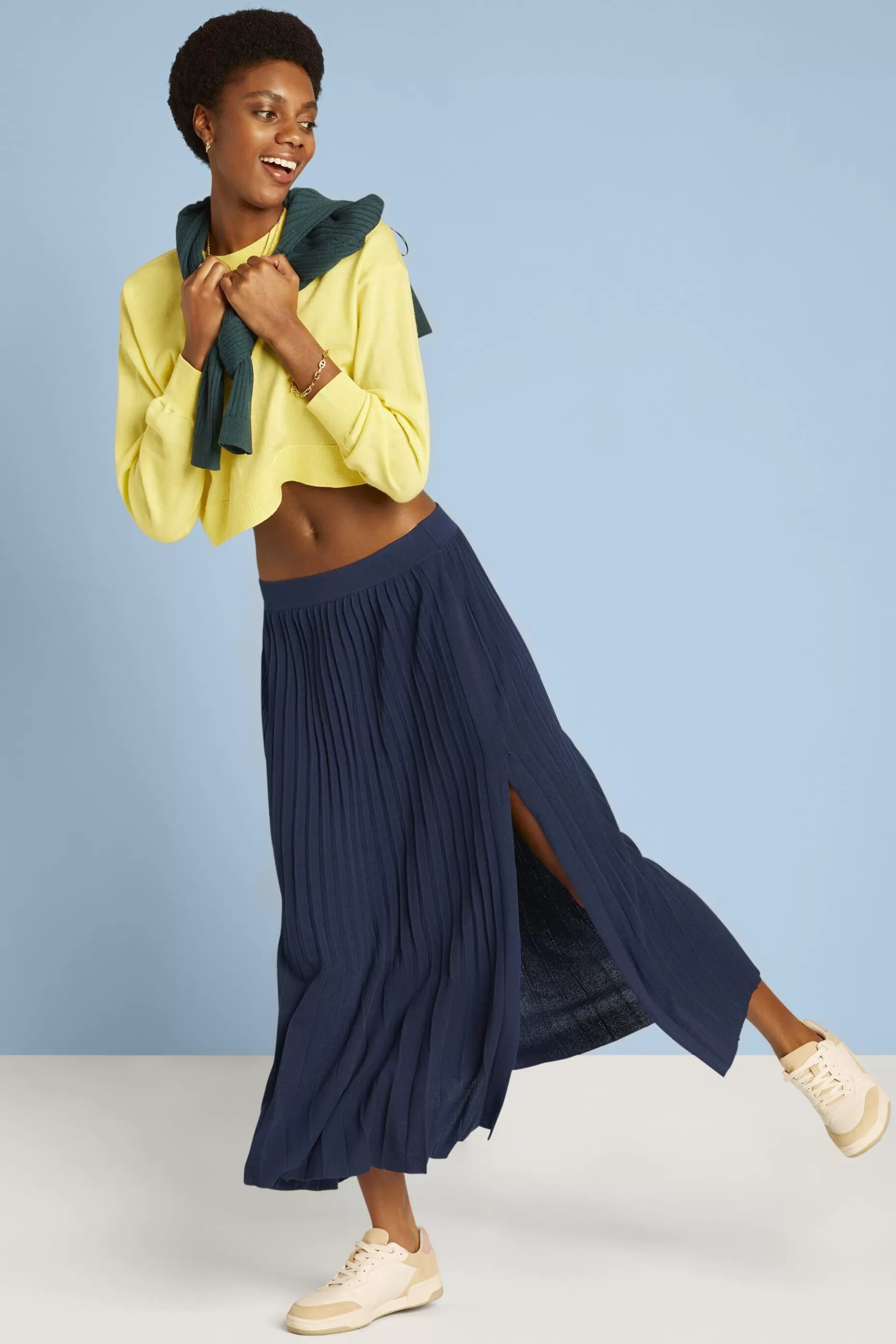 ESPRIT Pleated Knit Midi Skirt at our Online Shop *Women Skirts + Shorts