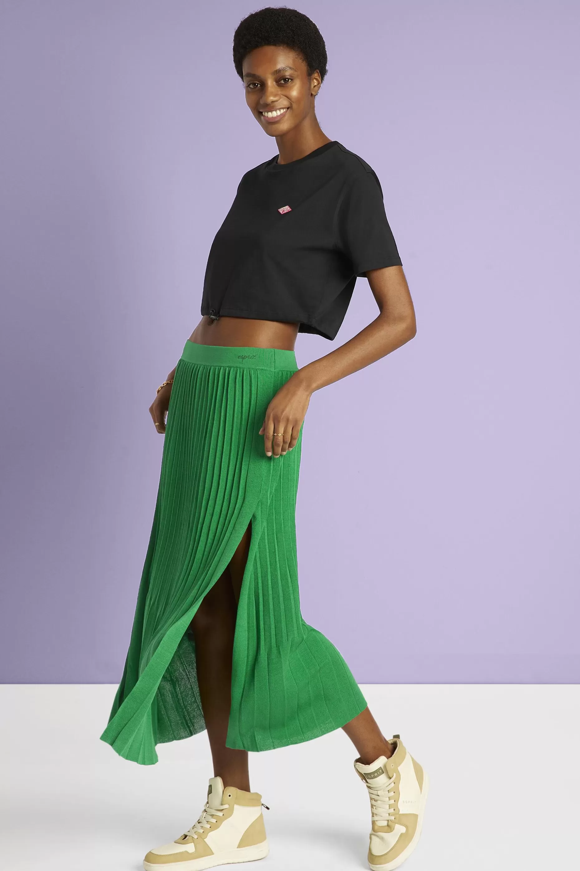 ESPRIT Pleated midi skirt at our Online Shop *Women Skirts + Shorts