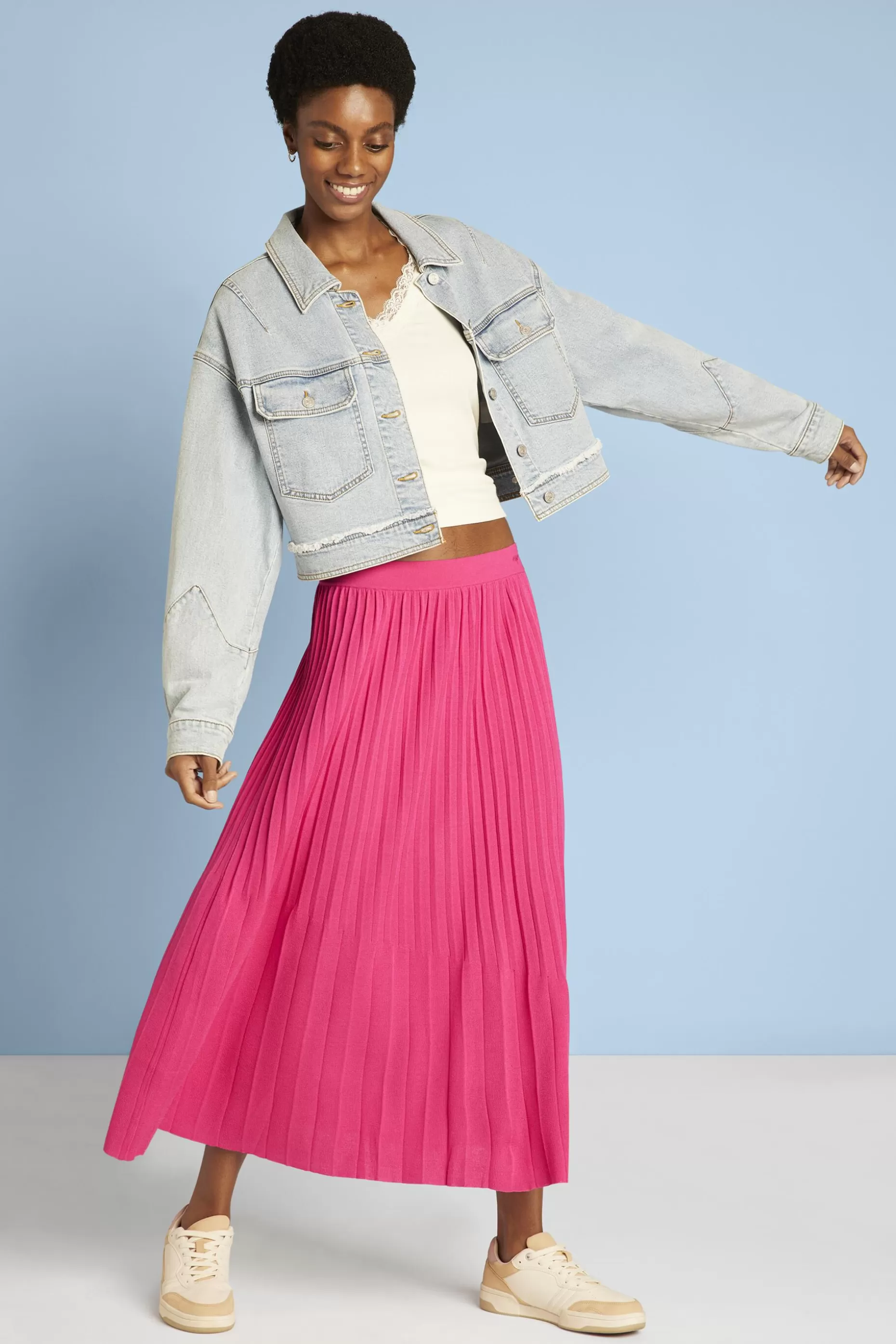 ESPRIT Pleated midi skirt at our Online Shop *Women Skirts + Shorts