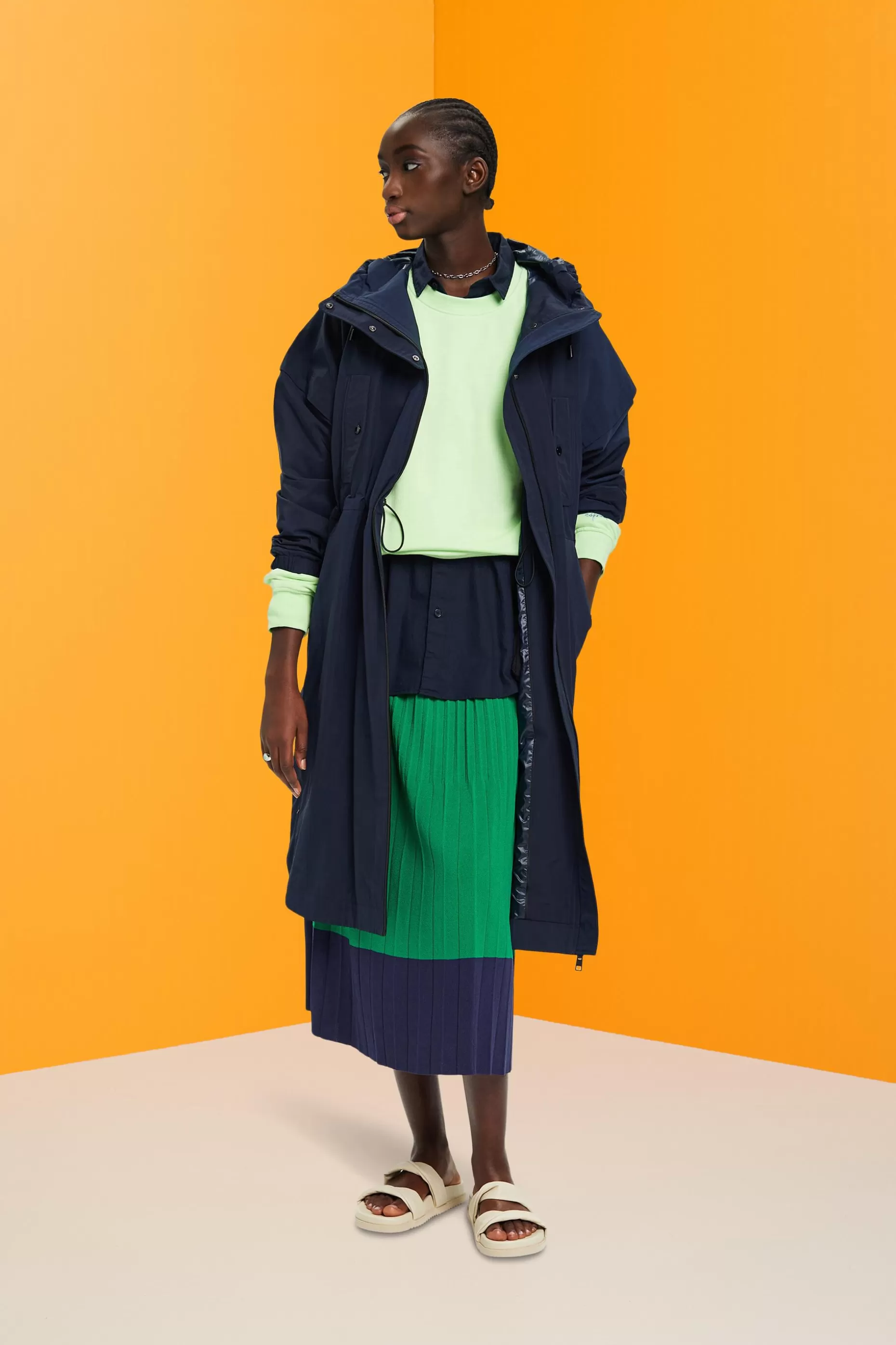 ESPRIT Pleated midi skirt at our Online Shop *Women Skirts + Shorts