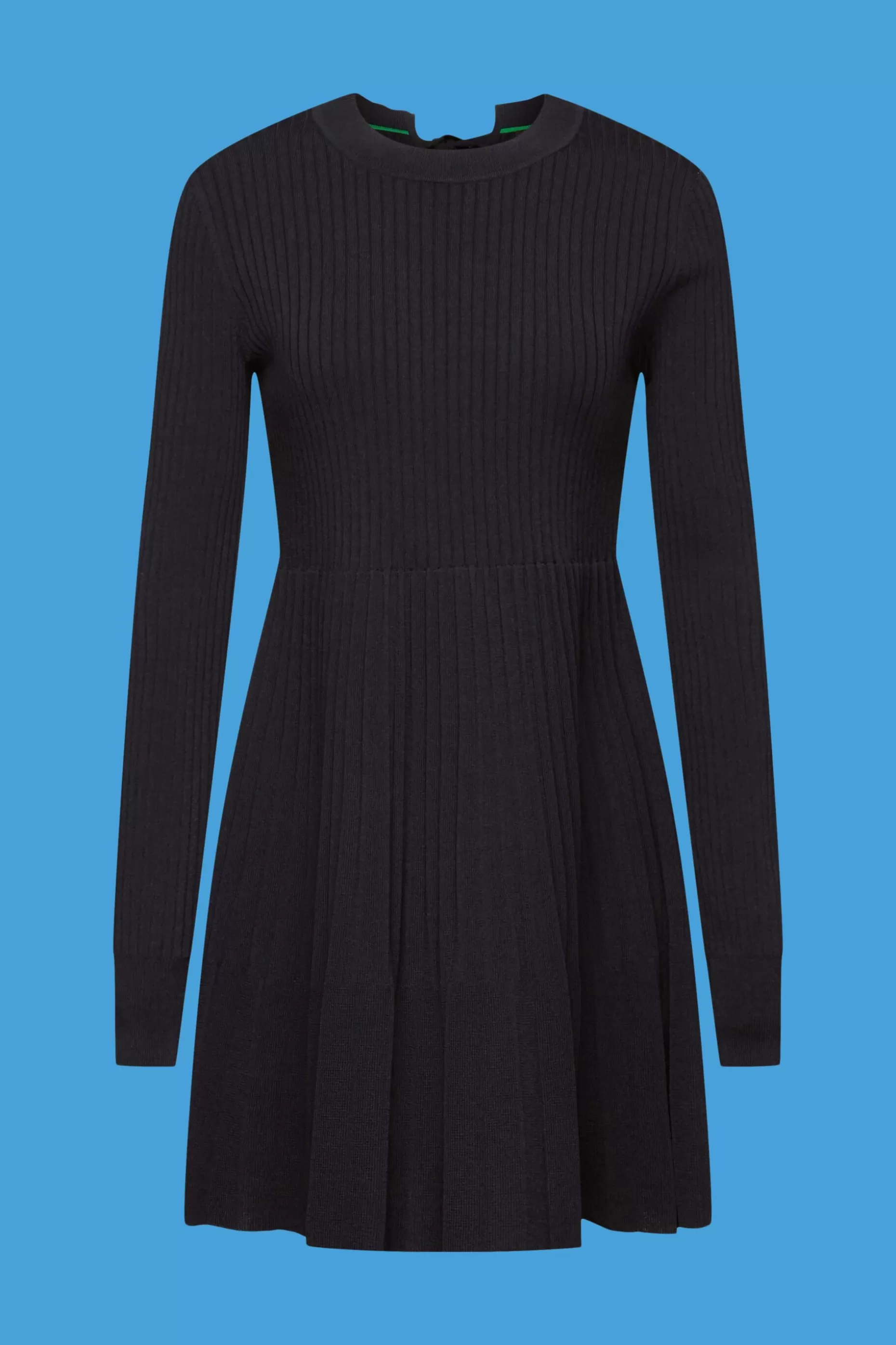 ESPRIT Pleated mini dress with long-sleeves & crewneck at our Online Shop * Sale Above $75+