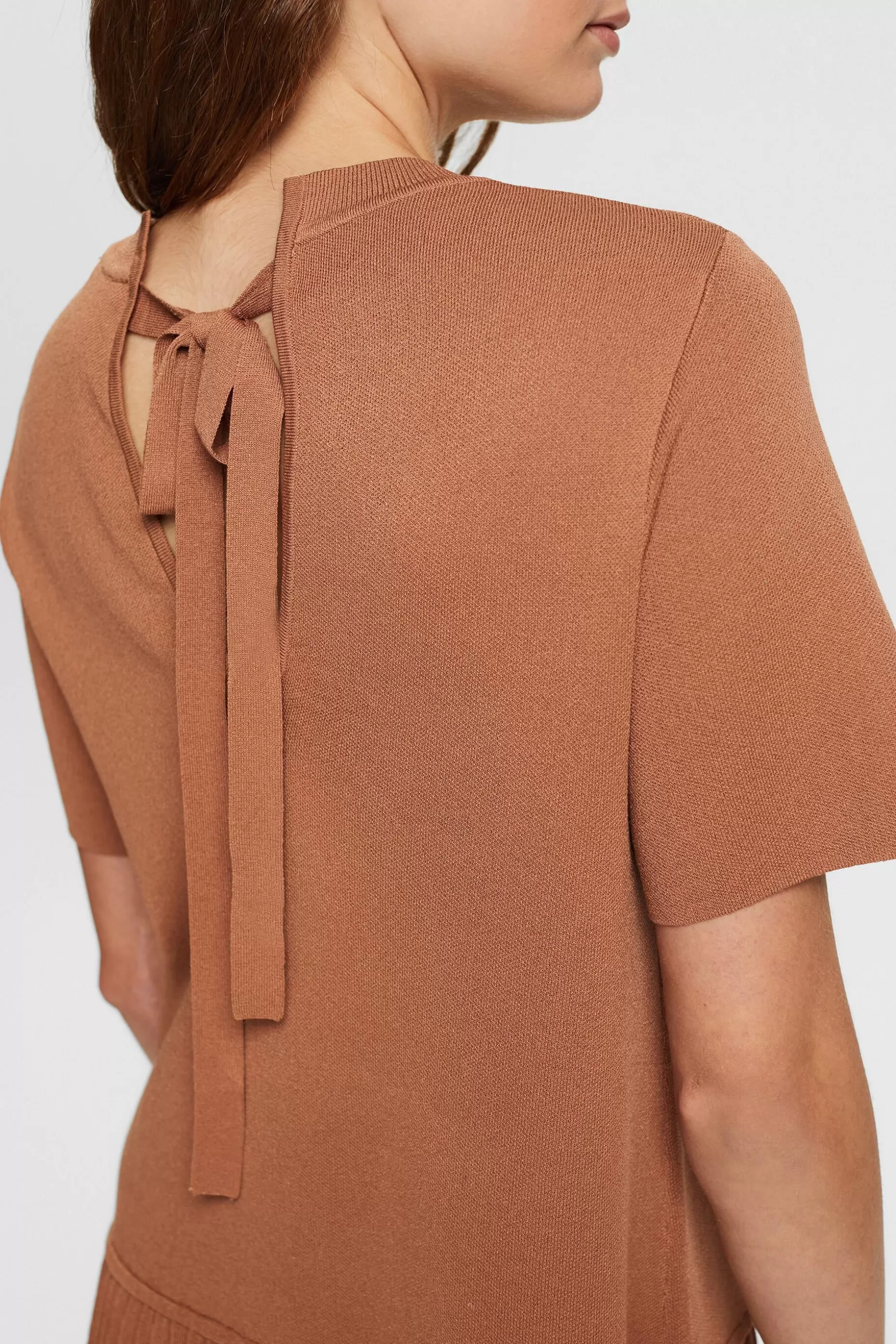 ESPRIT Pleated peplum dress at our Online Shop *Women Dresses + Jumpsuits