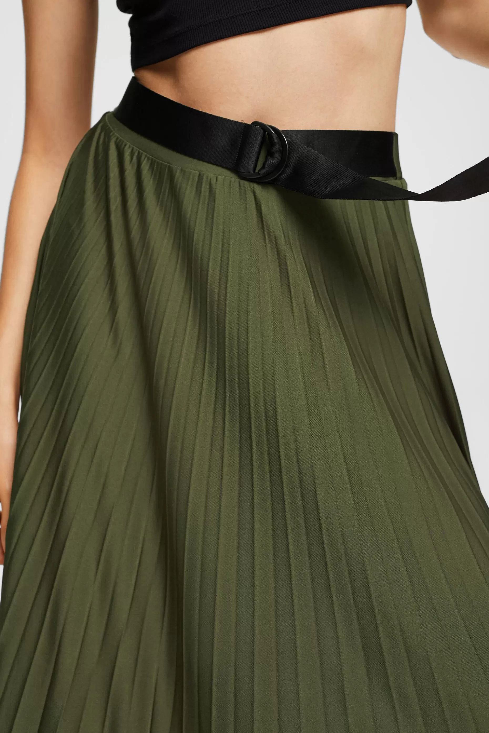 ESPRIT Pleated skirt with belt at our Online Shop *Women Skirts + Shorts
