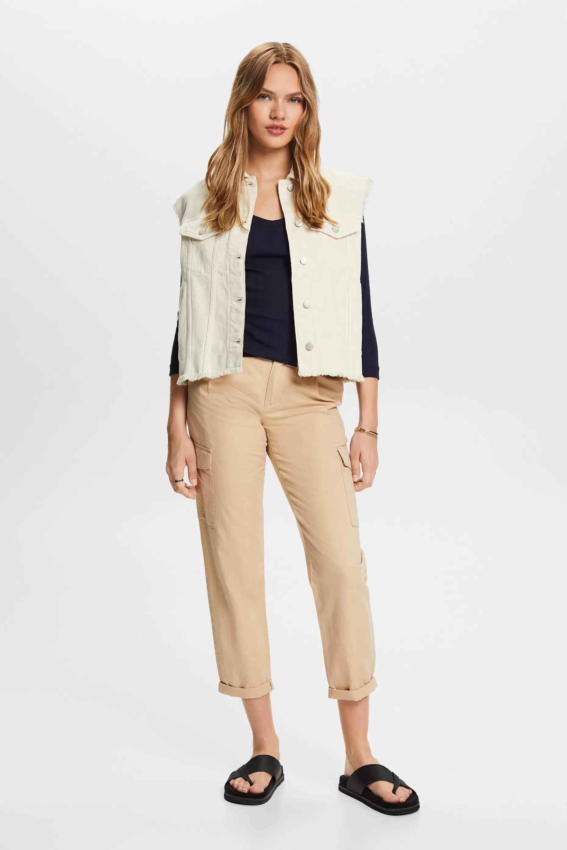 ESPRIT Pointelle long-sleeve top at our Online Shop *Women T-Shirts + Tops