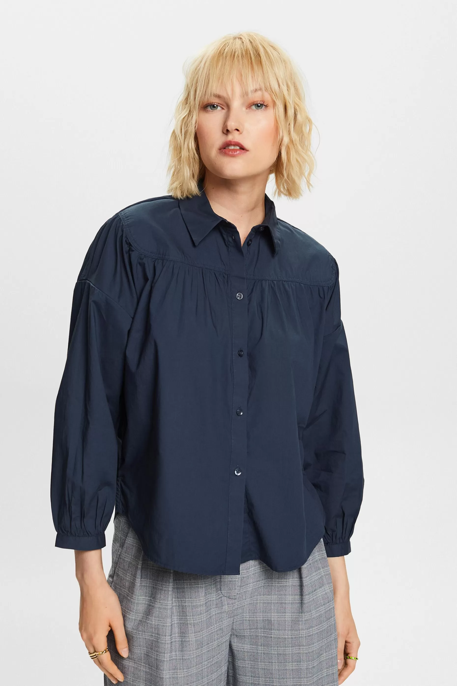 ESPRIT Poplin blouse, 100% cotton at our Online Shop * Sale Under $30
