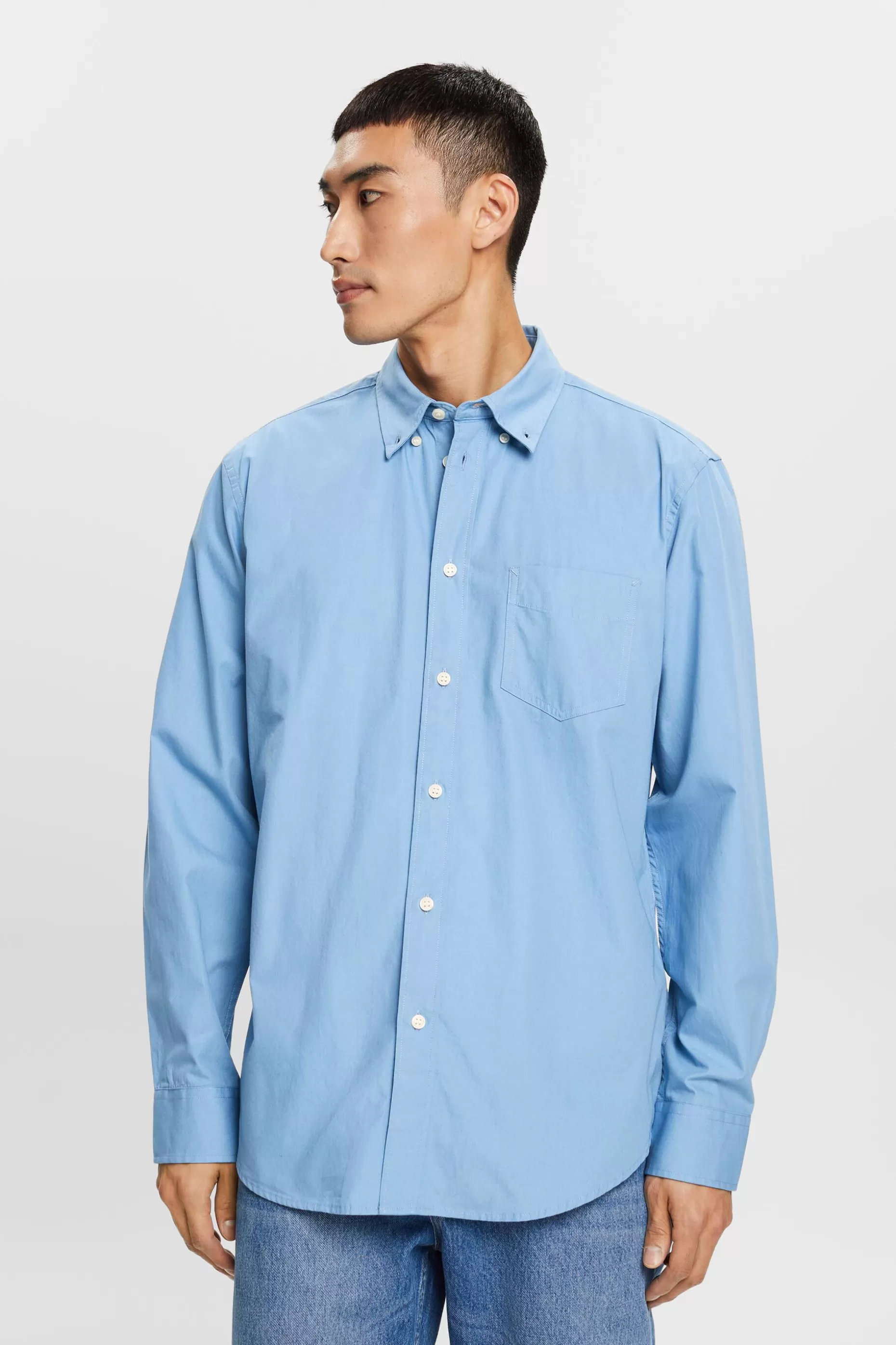 ESPRIT Poplin button-down shirt, 100% cotton at our Online Shop *Men Shirts