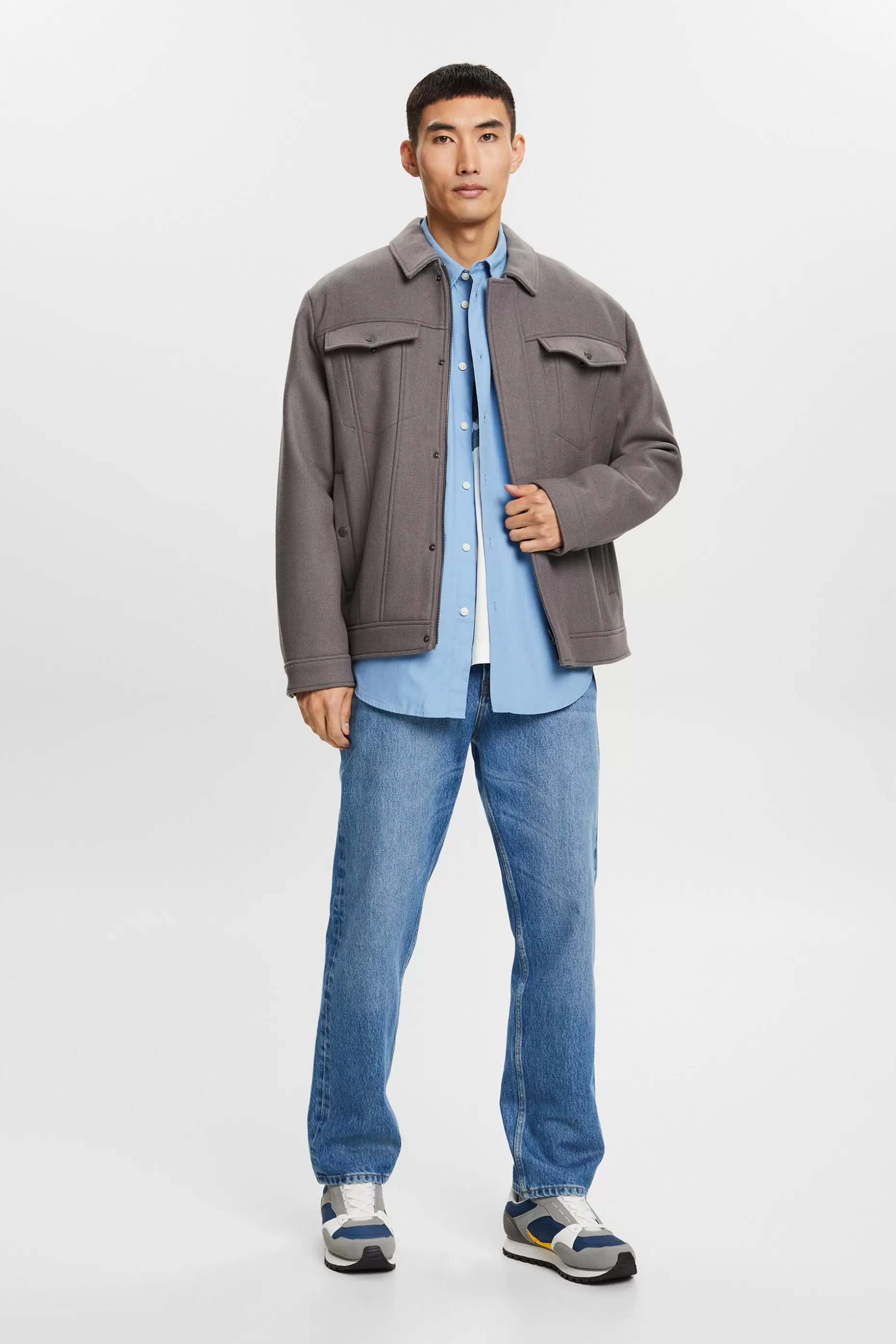 ESPRIT Poplin button-down shirt, 100% cotton at our Online Shop *Men Shirts
