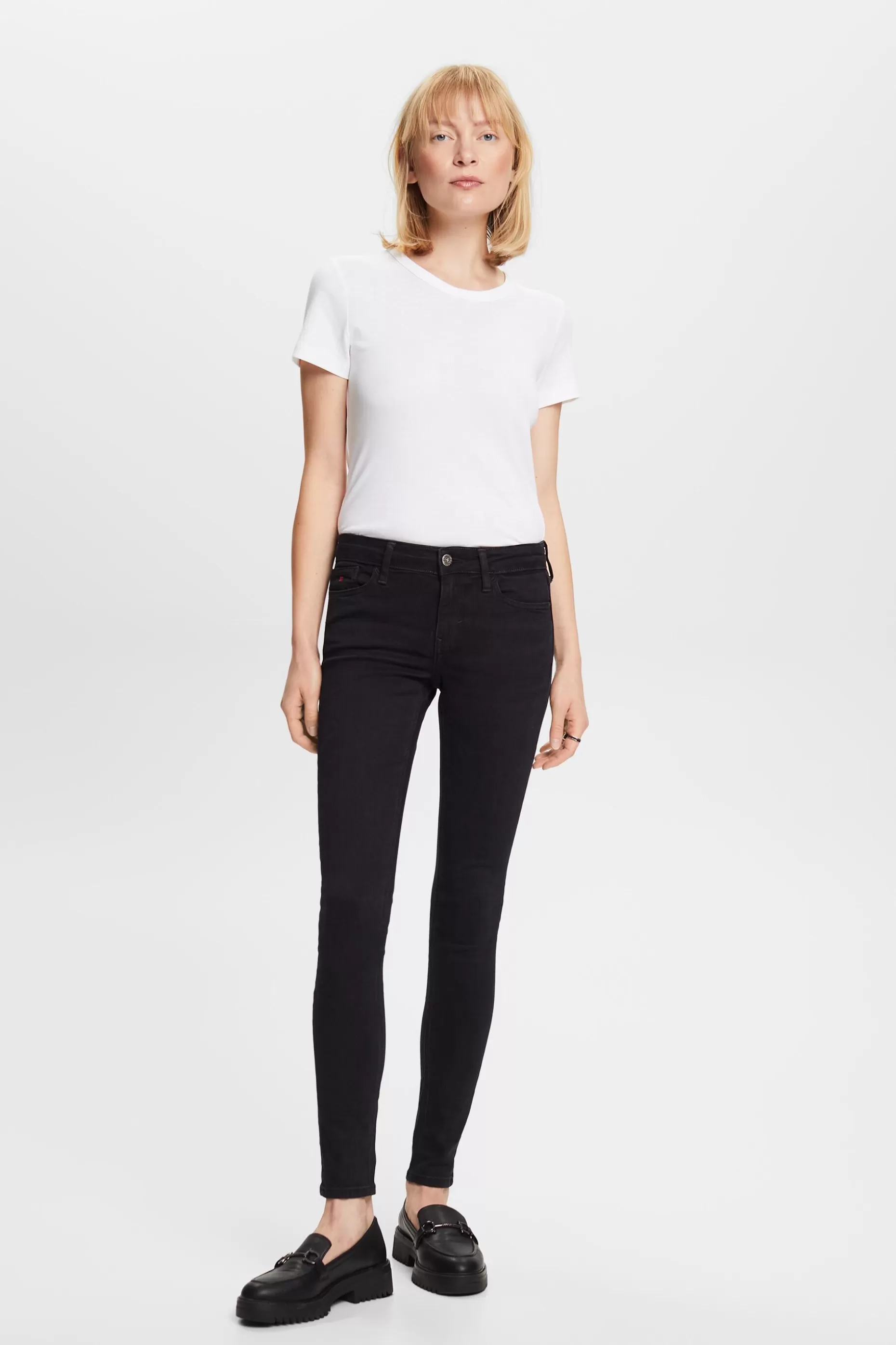 ESPRIT Premium mid-rise skinny fit jeans at our Online Shop *Women Denim