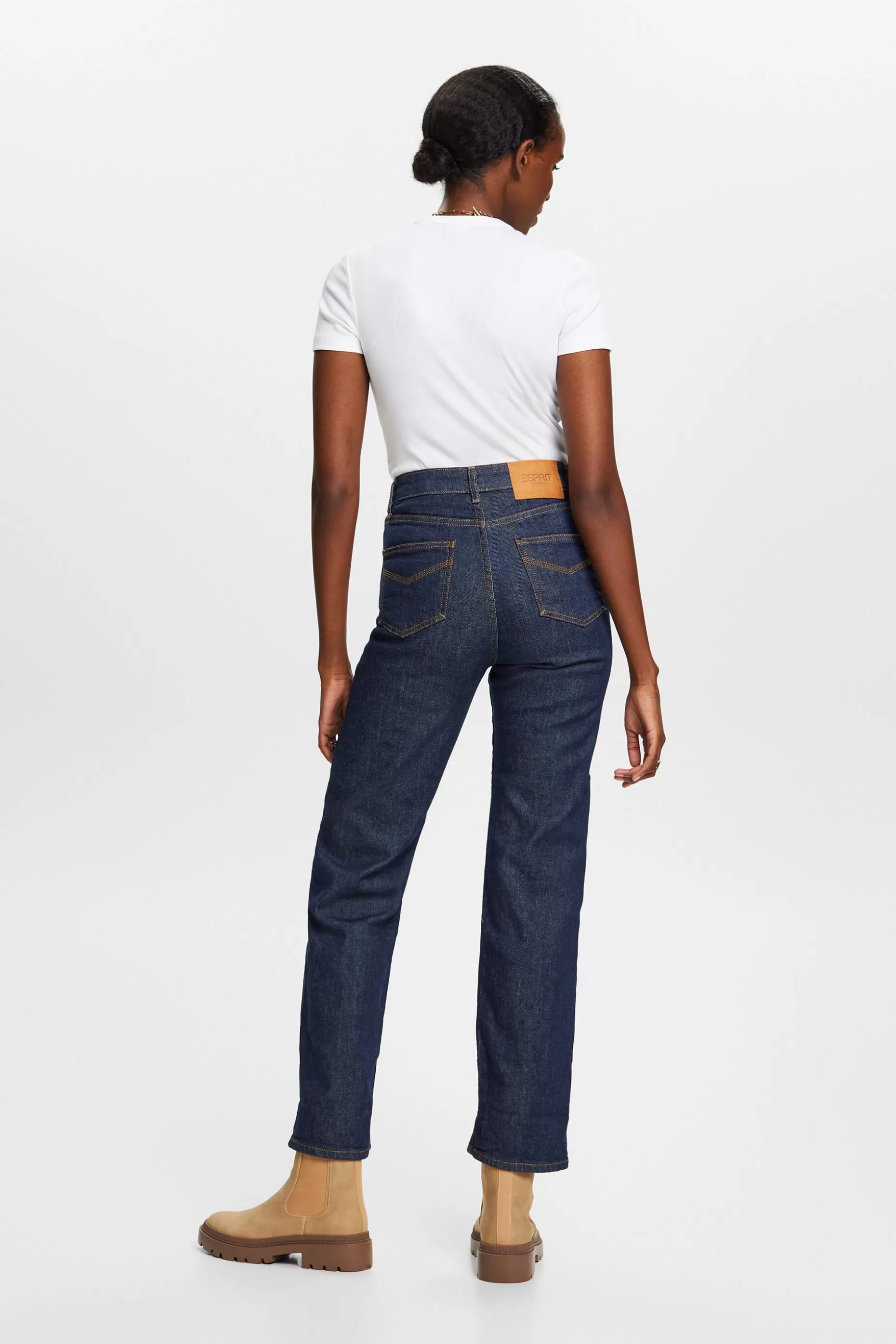 ESPRIT Premium Selvedge High-Rise Straight Jeans at our Online Shop *Women Denim