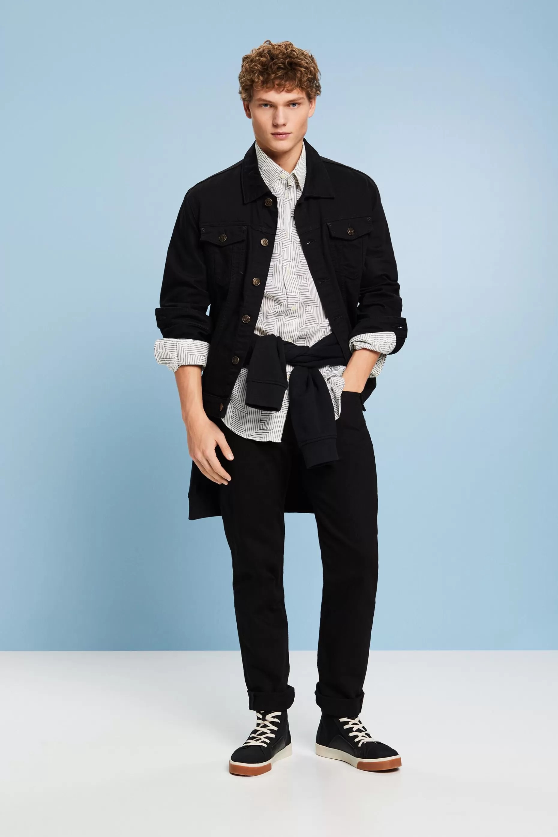 ESPRIT Print Satin Shirt at our Online Shop *Men Shirts