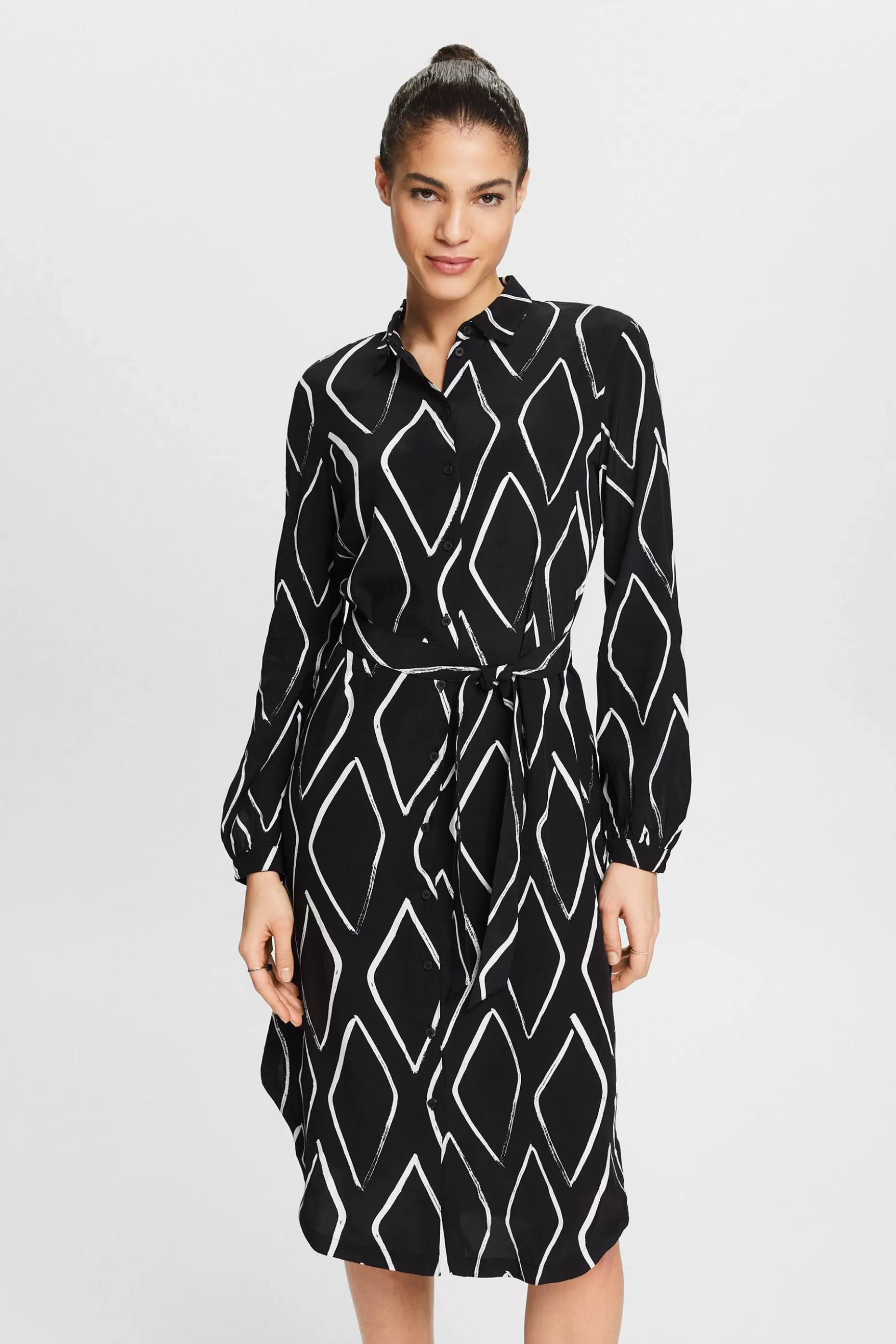 ESPRIT Printed Belted Shirt Dress at our Online Shop *Women The Spring Edit