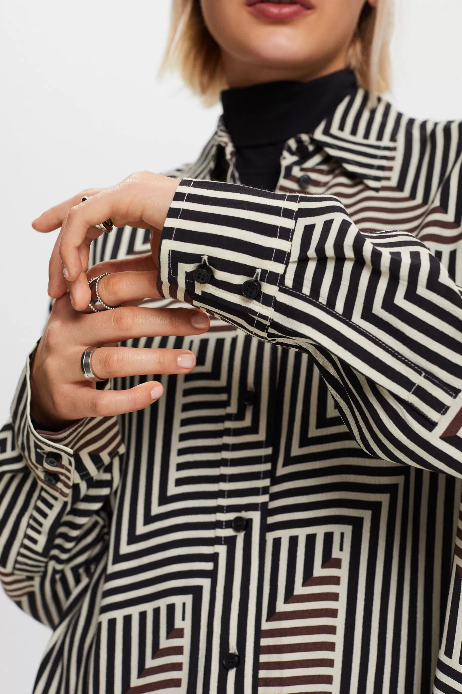 ESPRIT Printed Button Down Shirt at our Online Shop * Sale Under $30