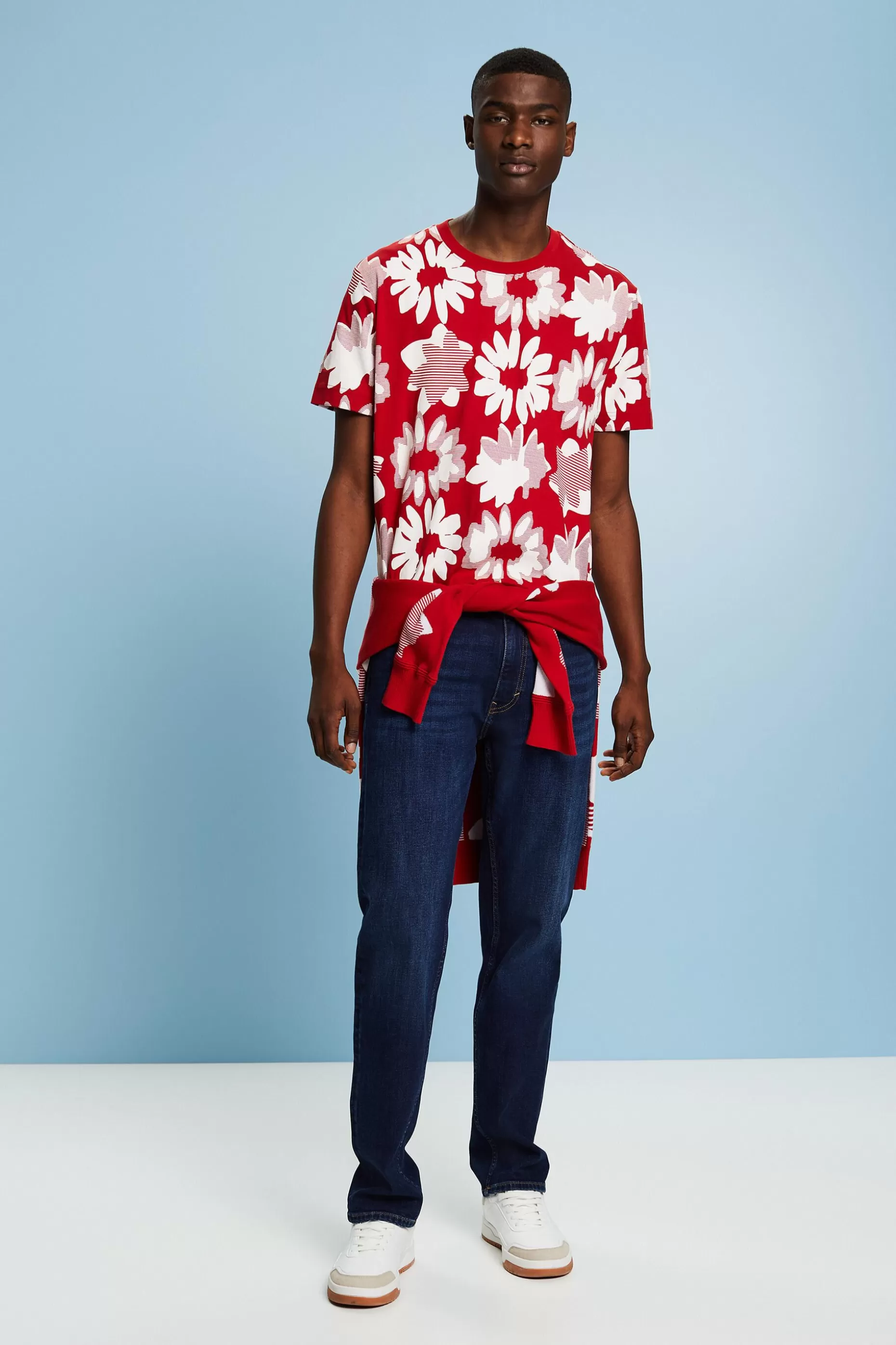 ESPRIT Printed Cotton T-Shirt at our Online Shop *Men The Spring Edit