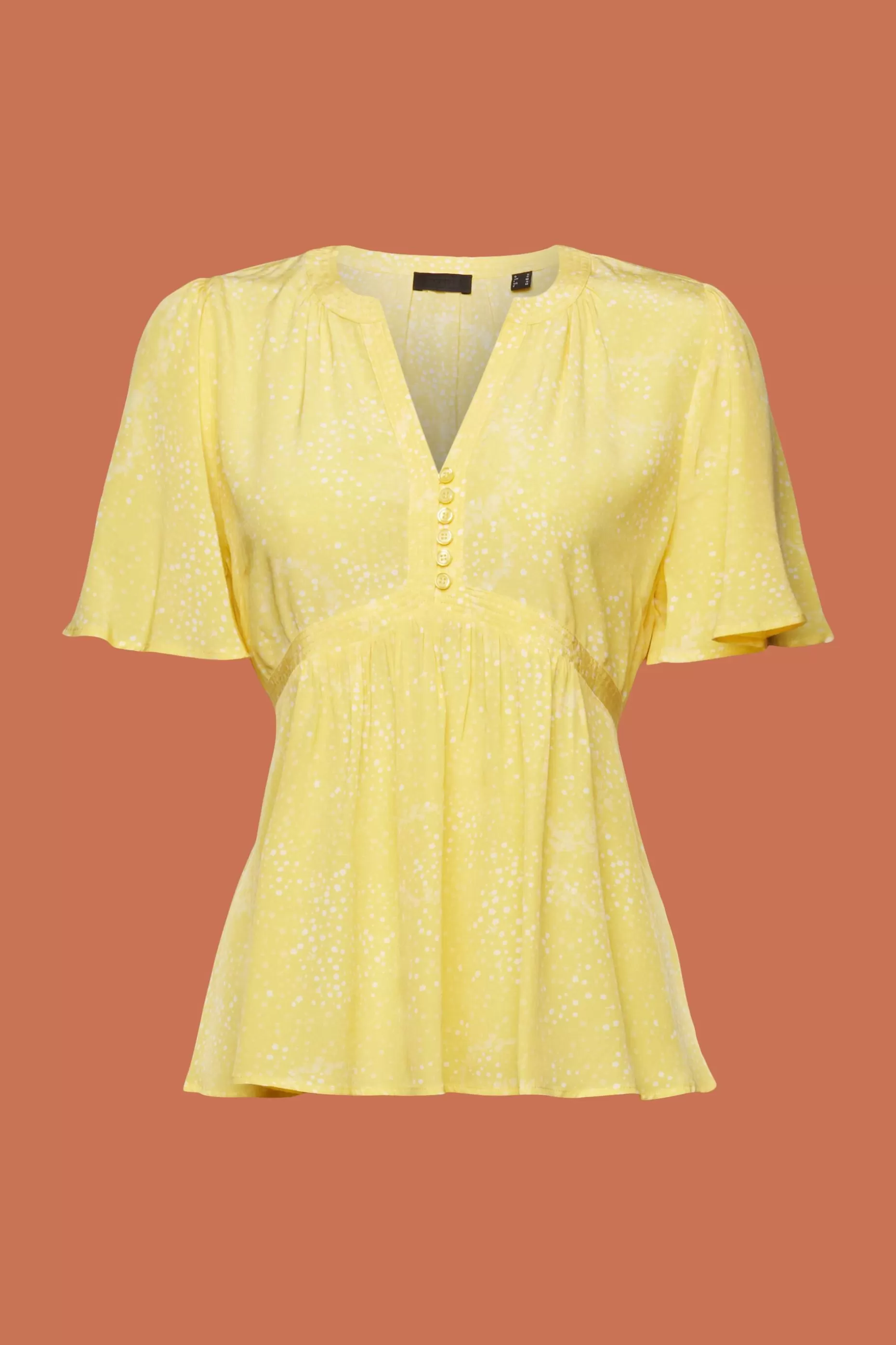 ESPRIT Printed Gathered Tie Back Blouse at our Online Shop *Women Shirts + Blouses
