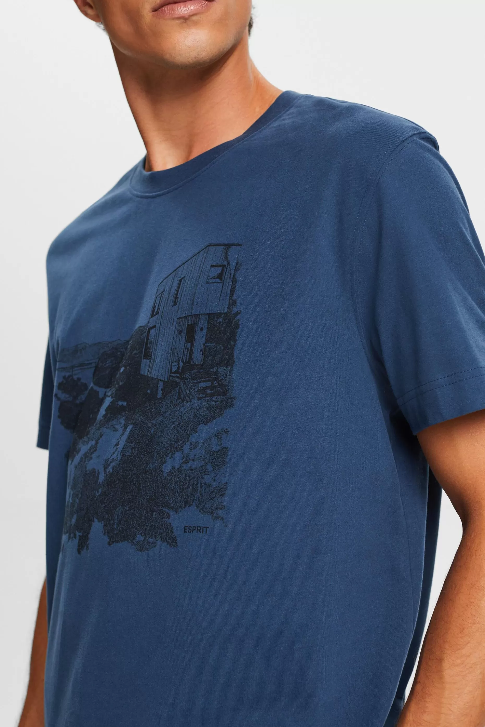 ESPRIT Printed Graphic T-Shirt at our Online Shop *Men T-Shirts + Polos