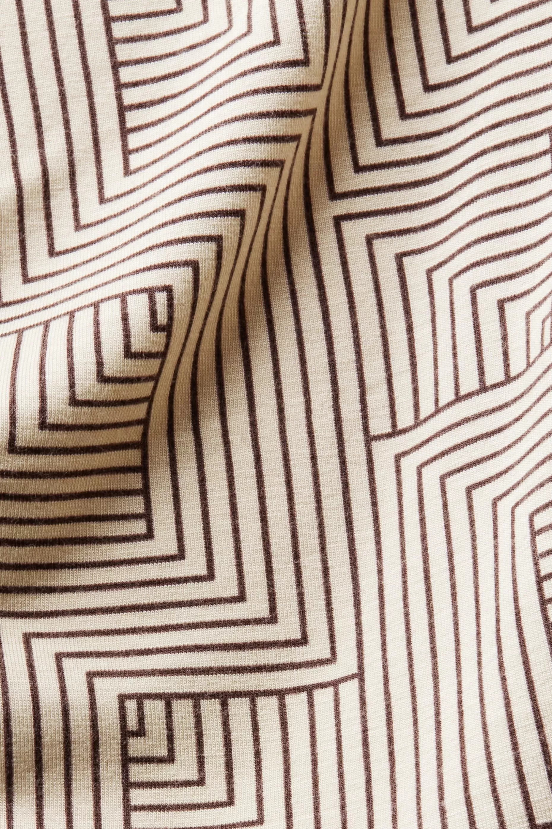ESPRIT Printed Jersey Mock Neck Longsleeve Top at our Online Shop *Women T-Shirts + Tops