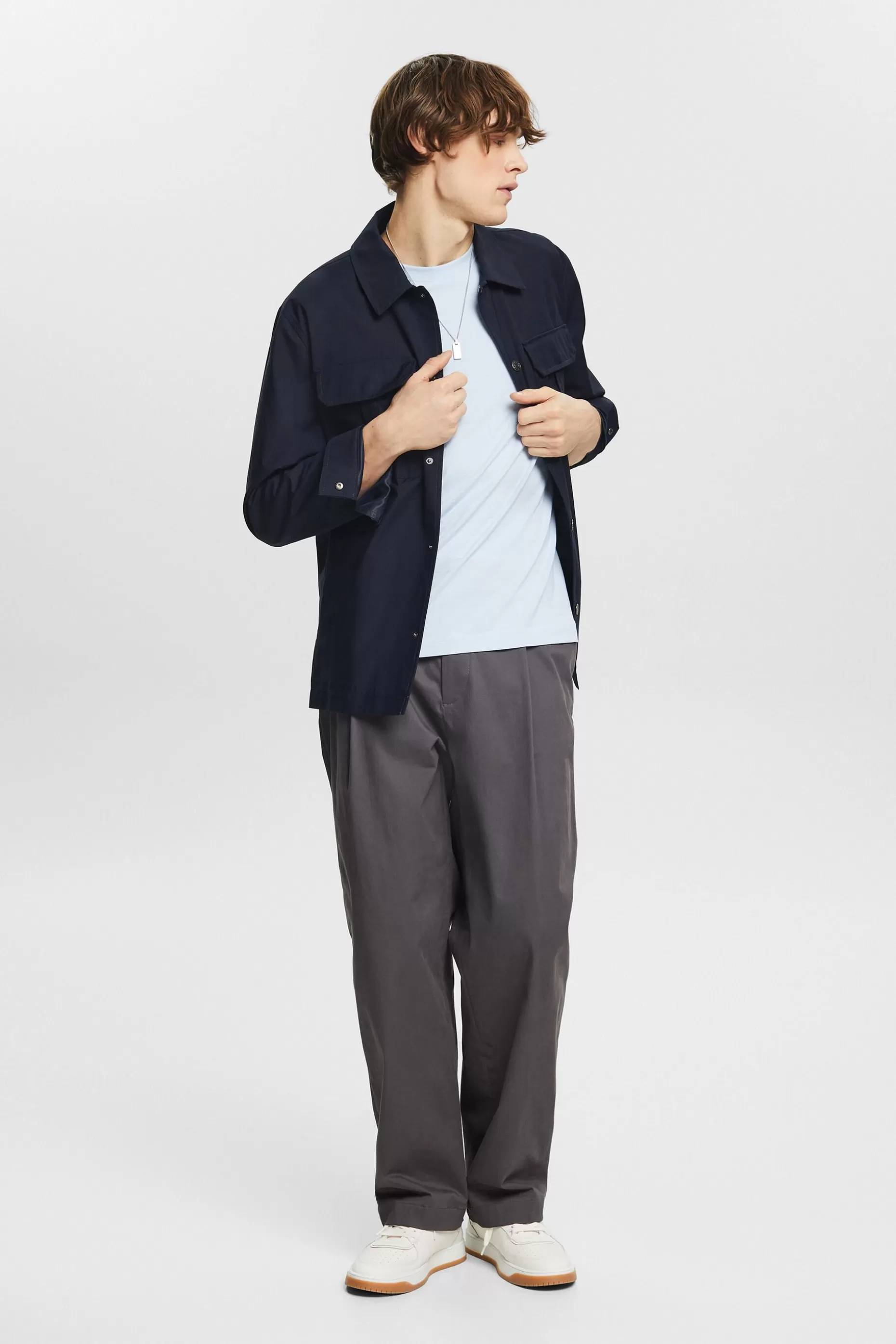 ESPRIT Printed Logo Slub T-Shirt at our Online Shop *Men The Spring Edit
