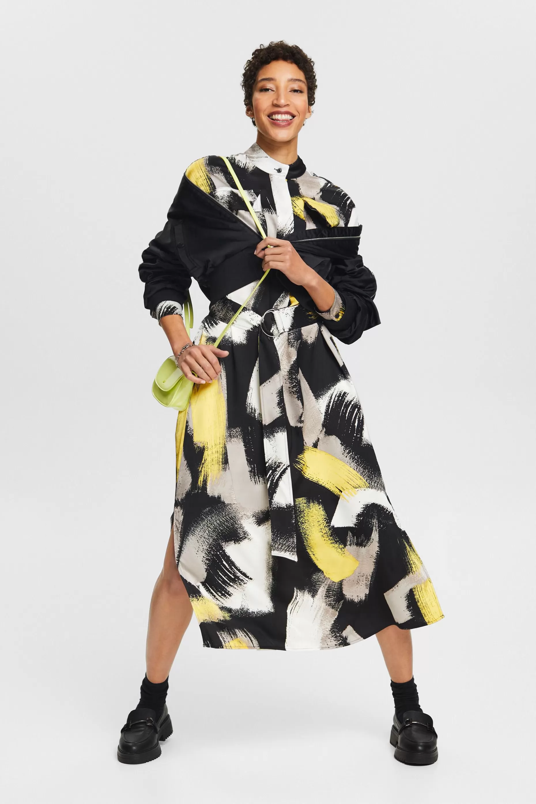 ESPRIT Printed Satin Shirtdress at our Online Shop *Women The Spring Edit