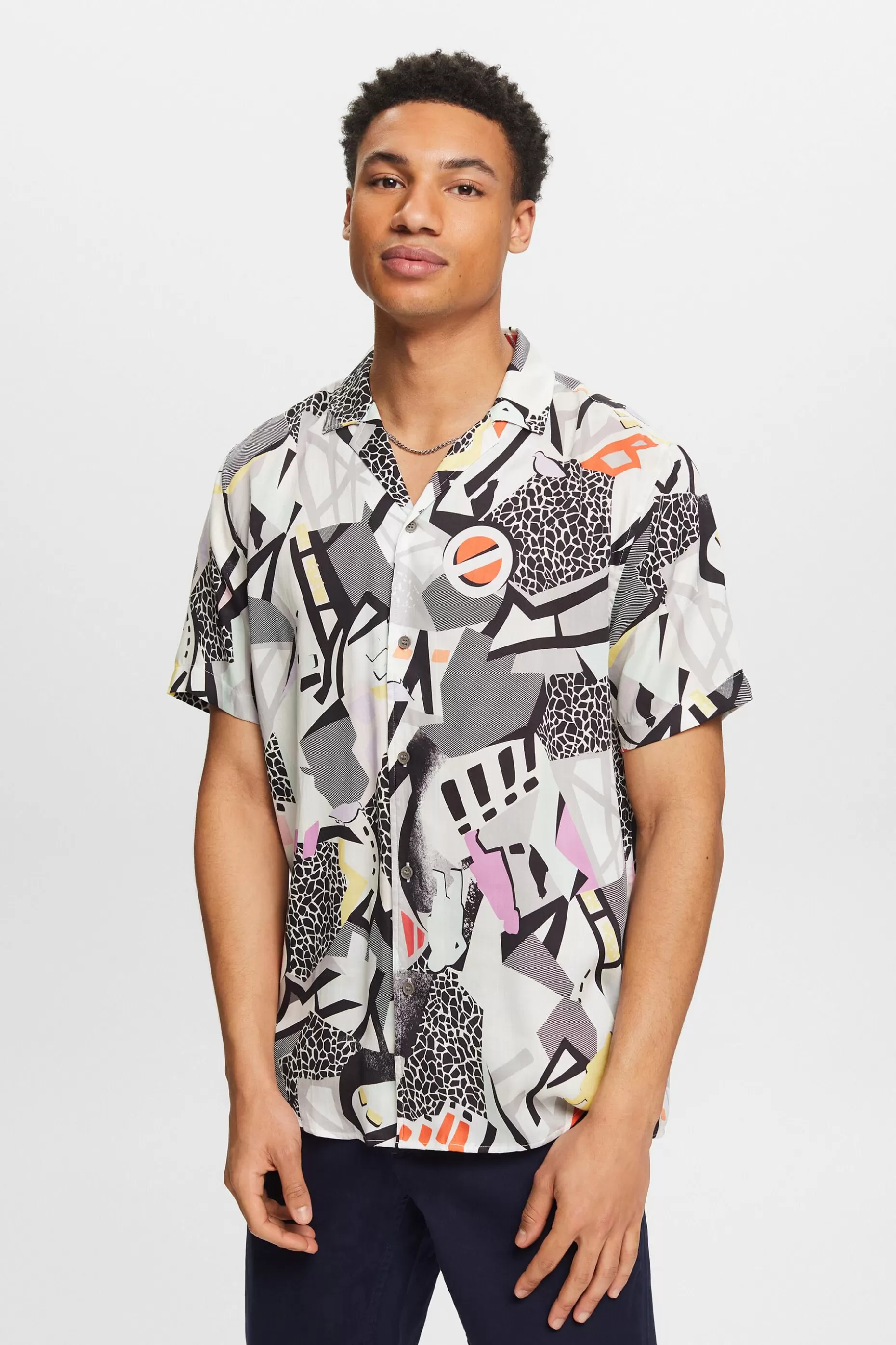 ESPRIT Printed Short-Sleeve Shirt at our Online Shop *Men Shirts