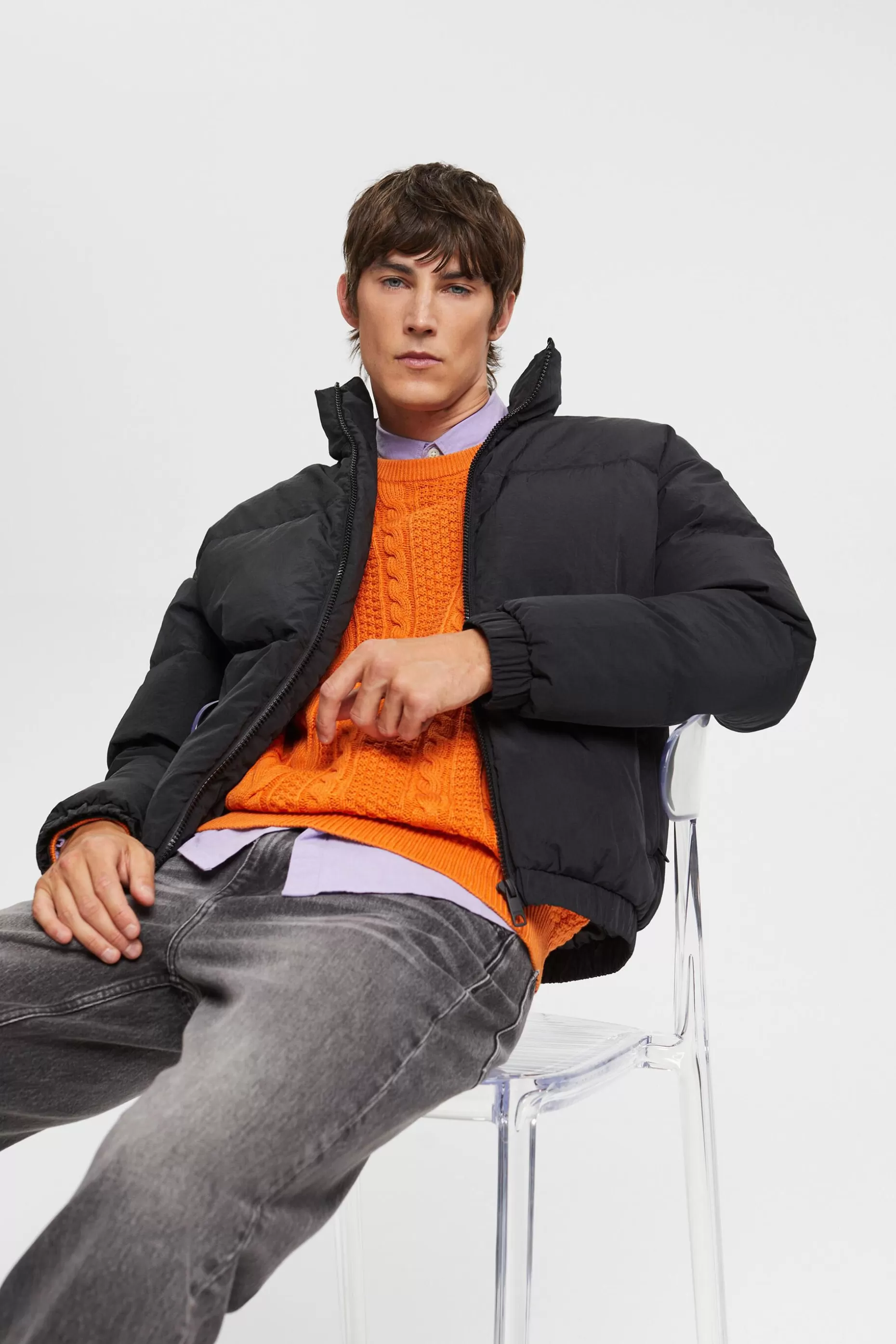 ESPRIT Puffer jacket with down padding at our Online Shop *Men Clearance 60%-70% Off