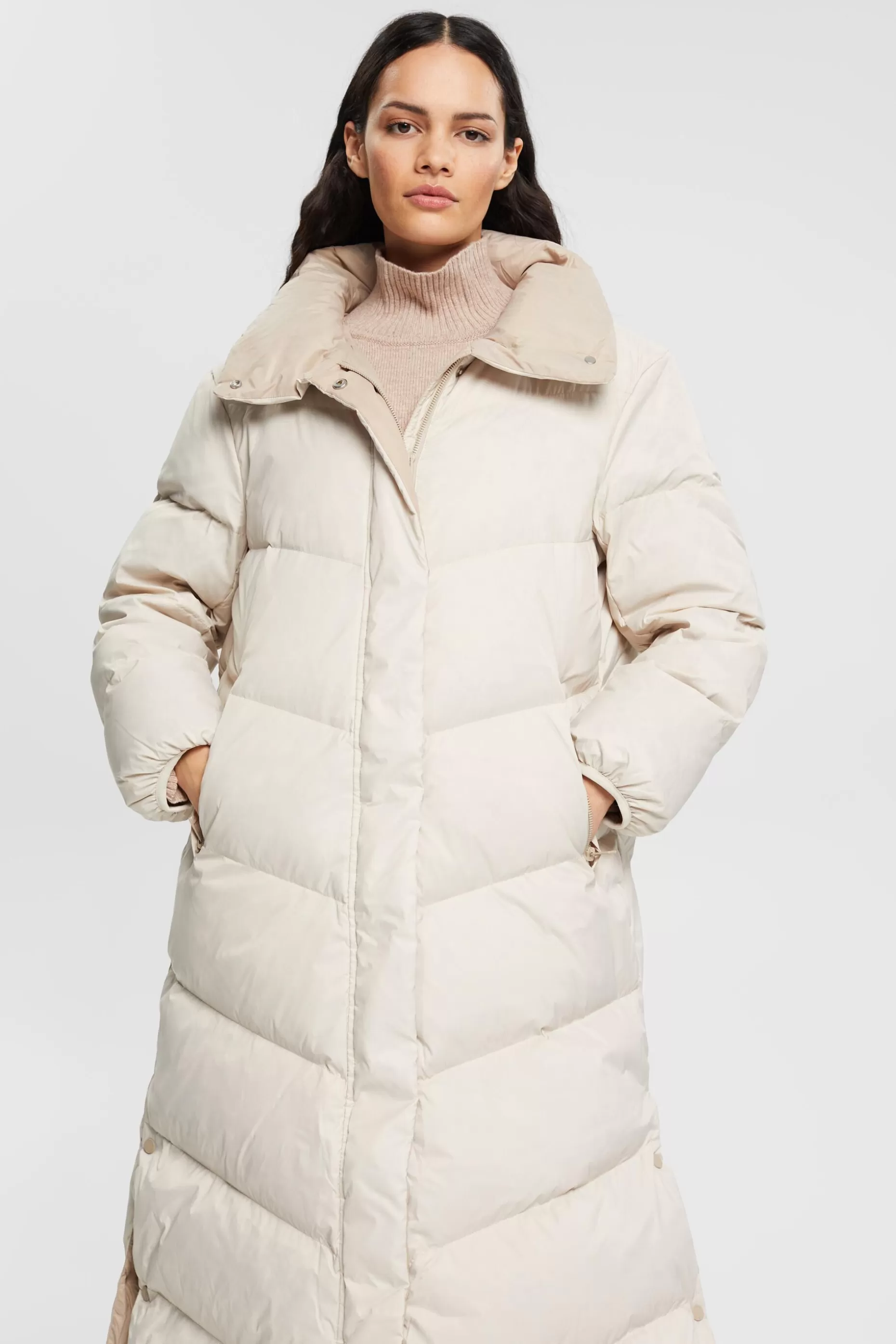 ESPRIT Quilted coat with recycled down filling at our Online Shop *Women Jackets + Coats