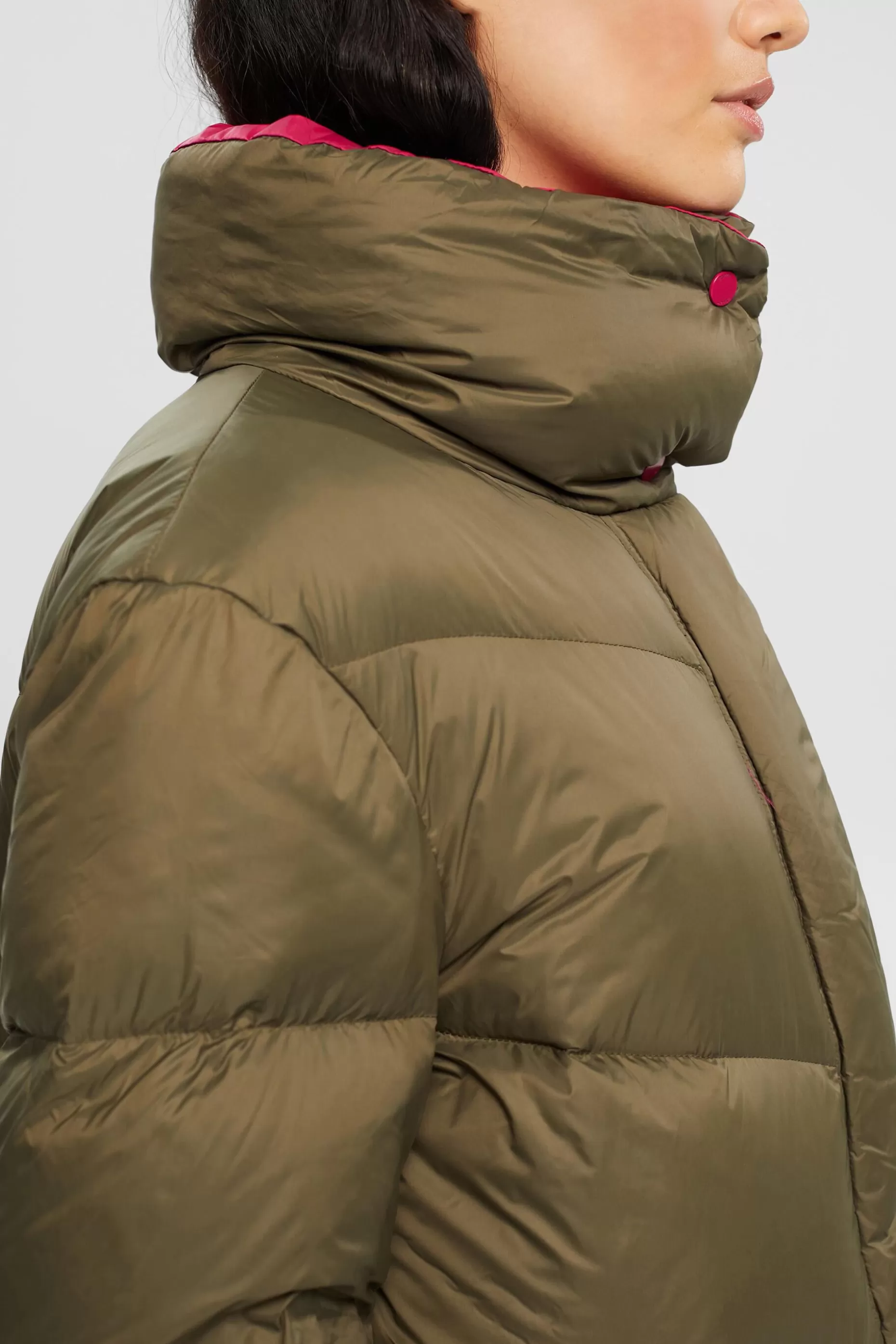 ESPRIT Quilted coat with recycled down filling at our Online Shop *Women Jackets + Coats