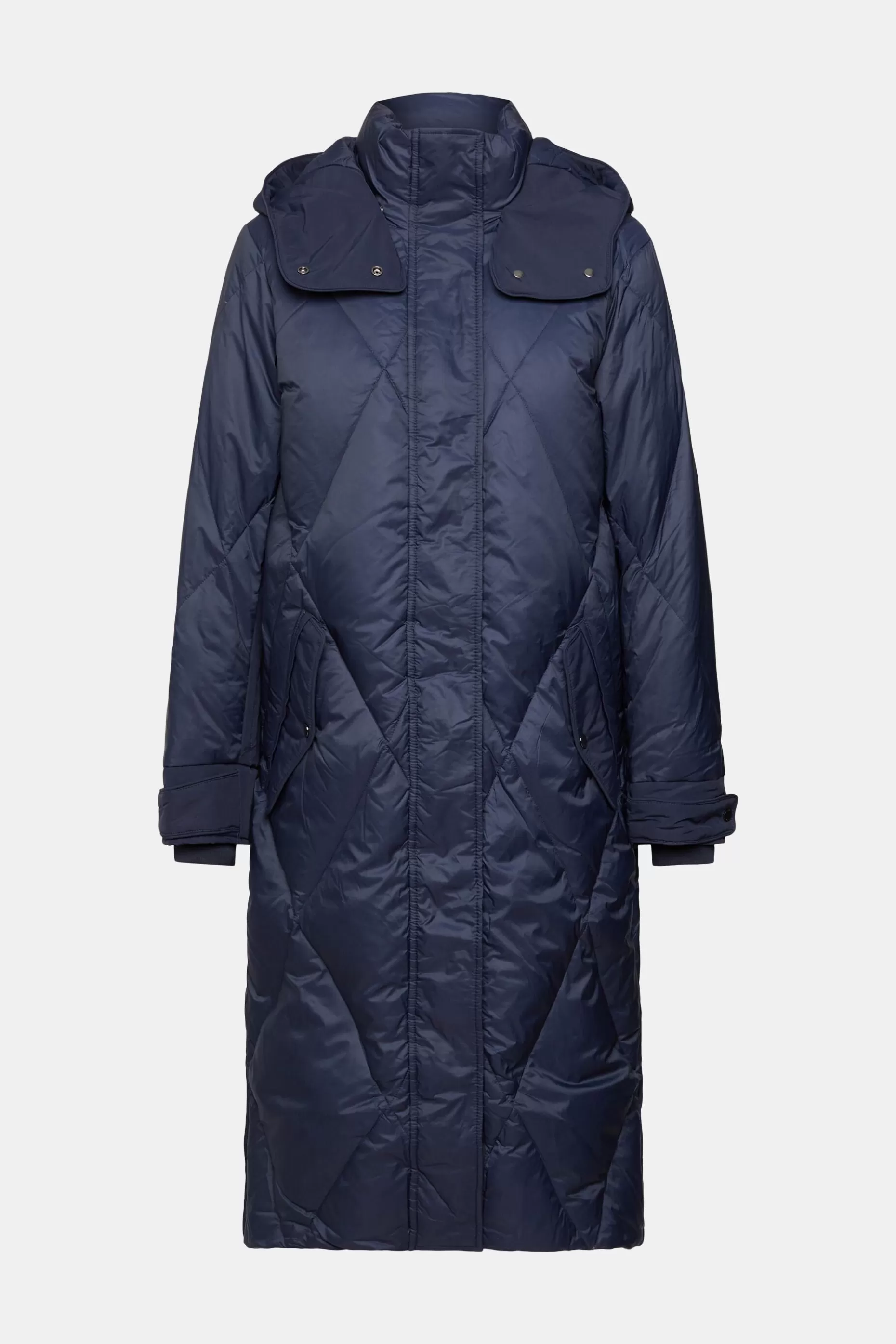 ESPRIT Quilted down coat with detachable hood at our Online Shop *Women Jackets + Coats