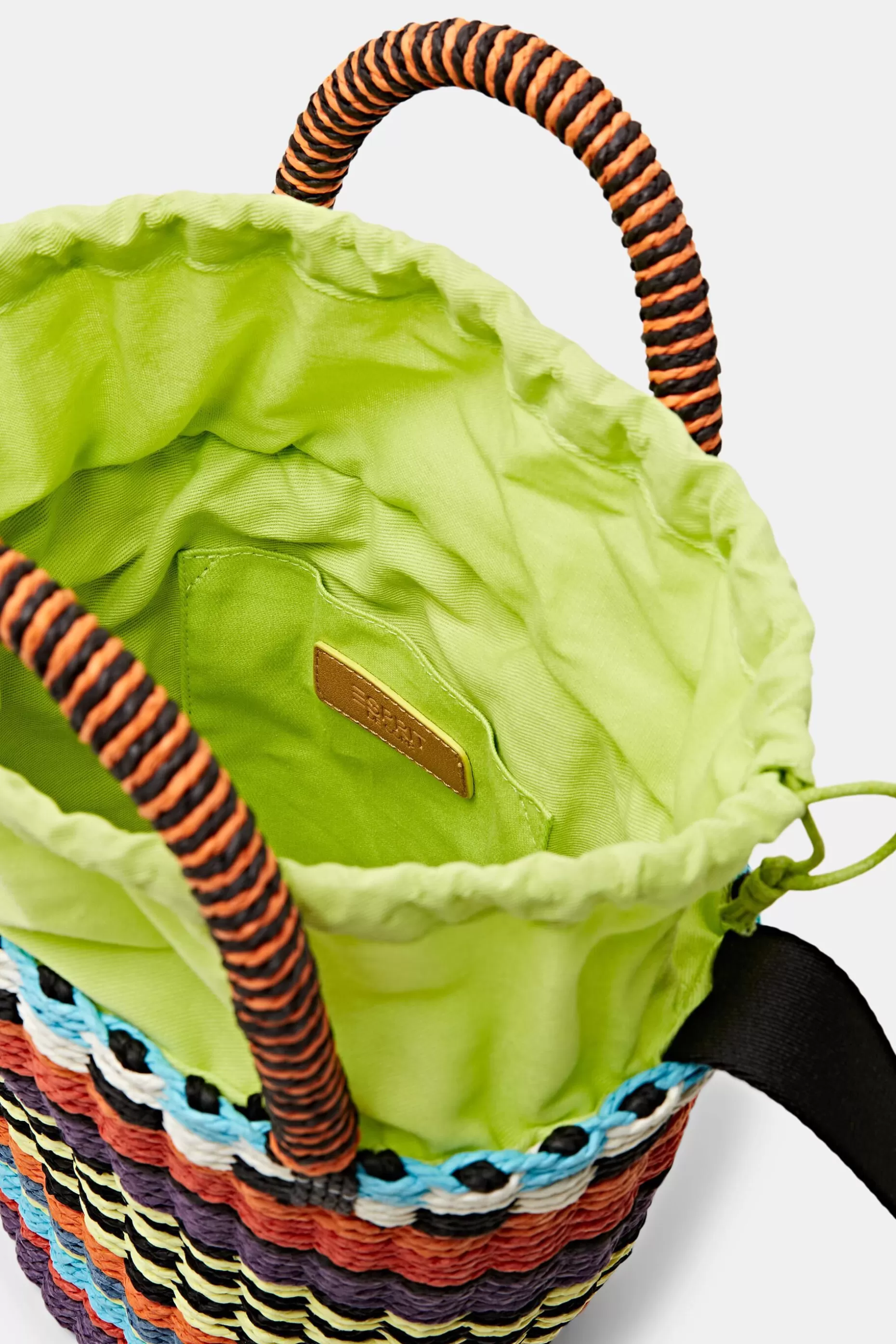 ESPRIT Raffia bucket bag with top handles at our Online Shop *Women Bags