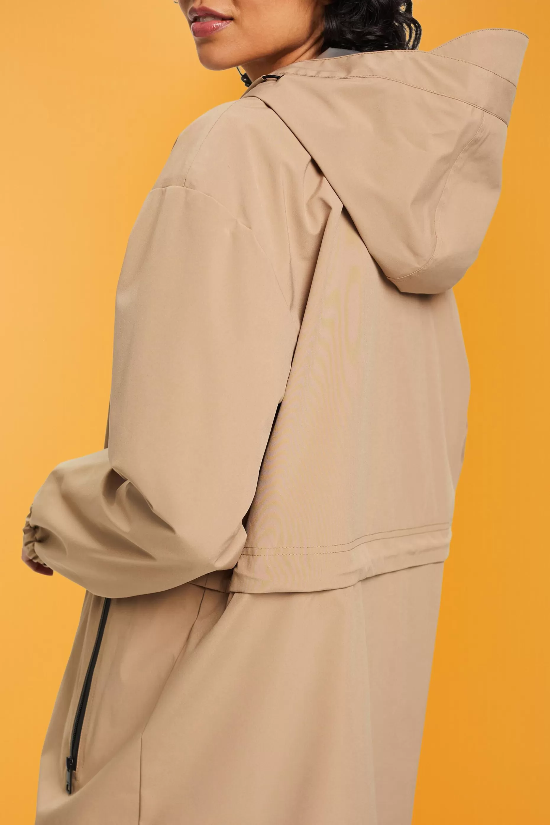 ESPRIT Rain coat with drawstring hood at our Online Shop *Women Clearance 60%-70% Off