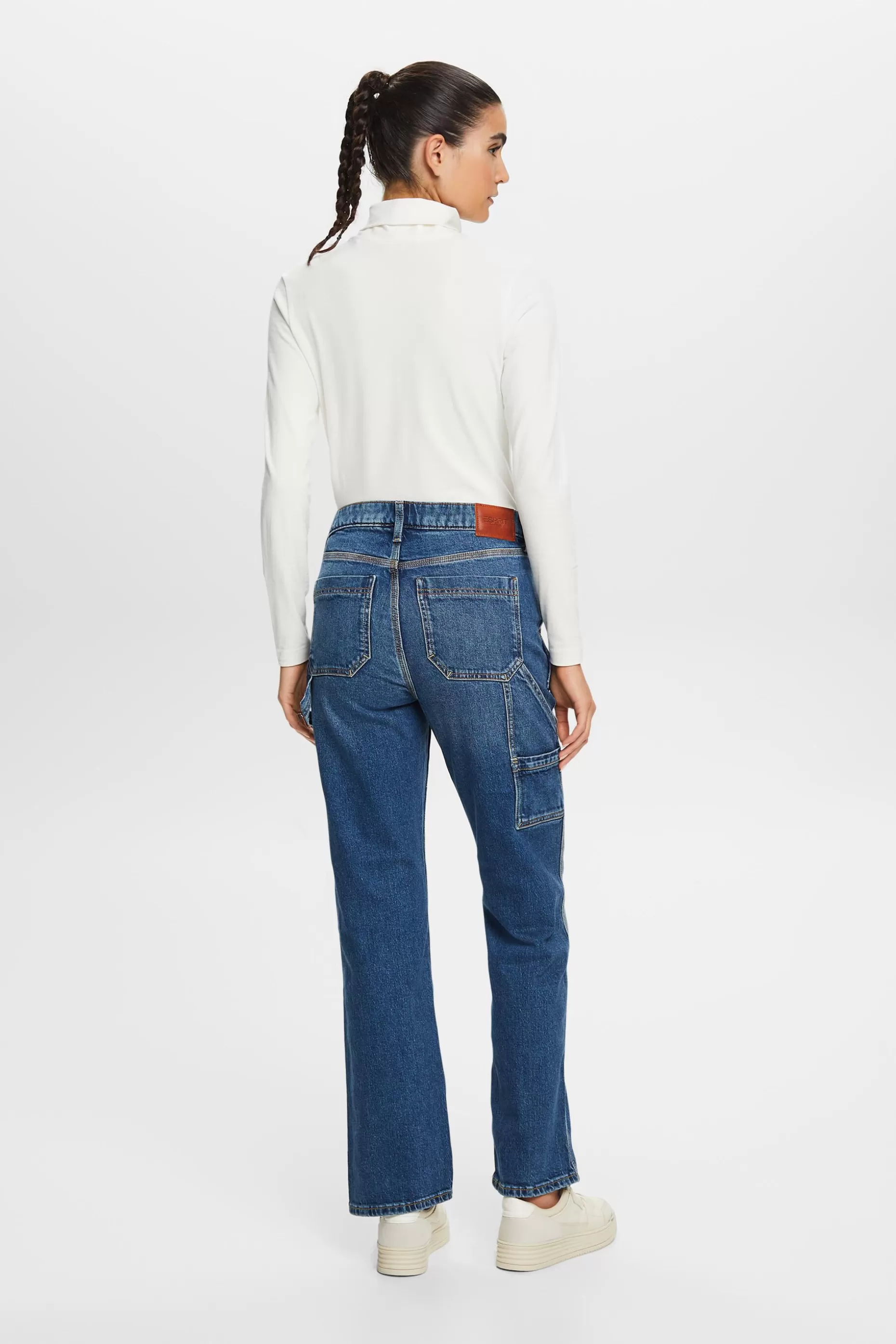 ESPRIT Recycled: carpenter straight fit jeans at our Online Shop *Women Denim