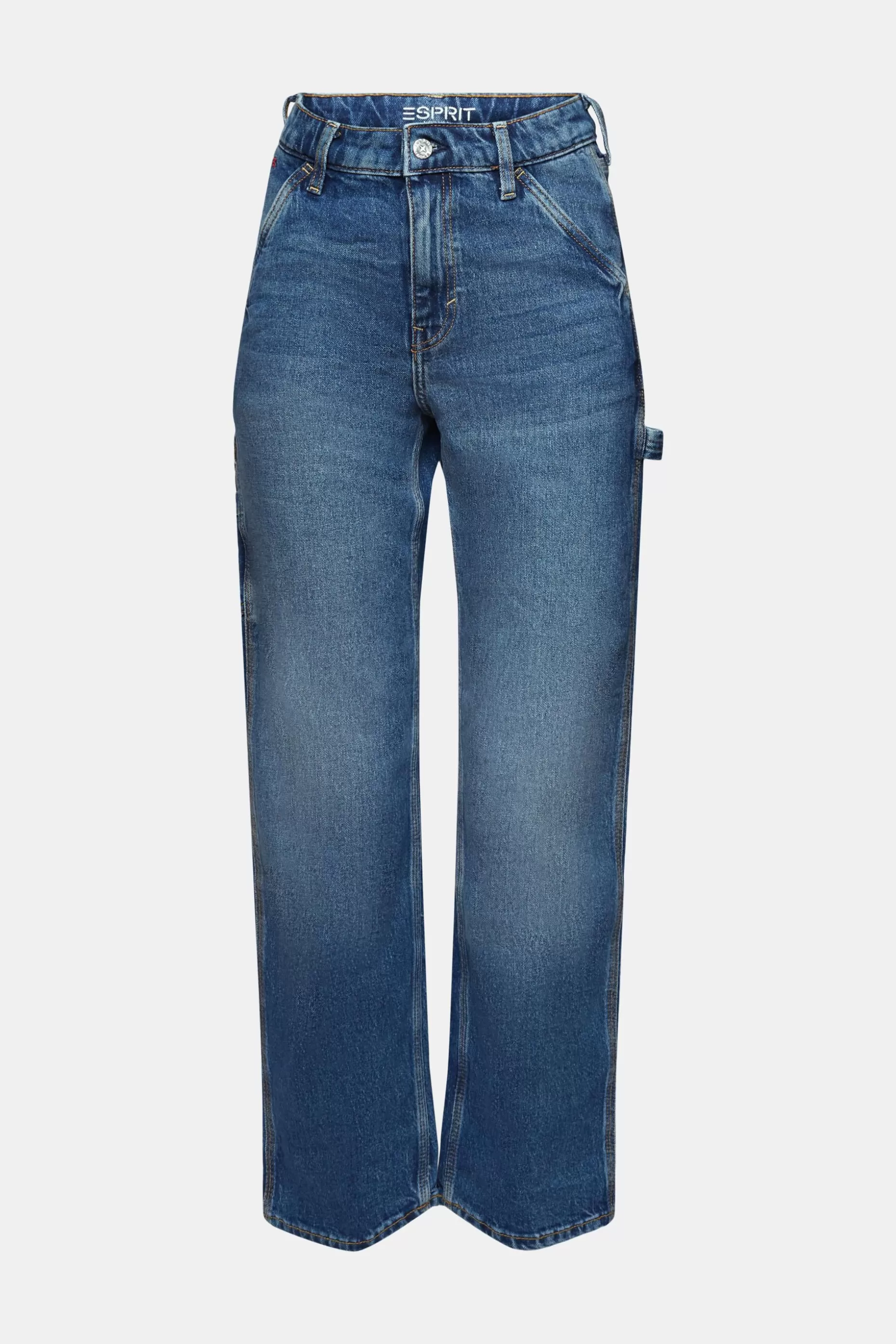 ESPRIT Recycled: carpenter straight fit jeans at our Online Shop *Women Denim