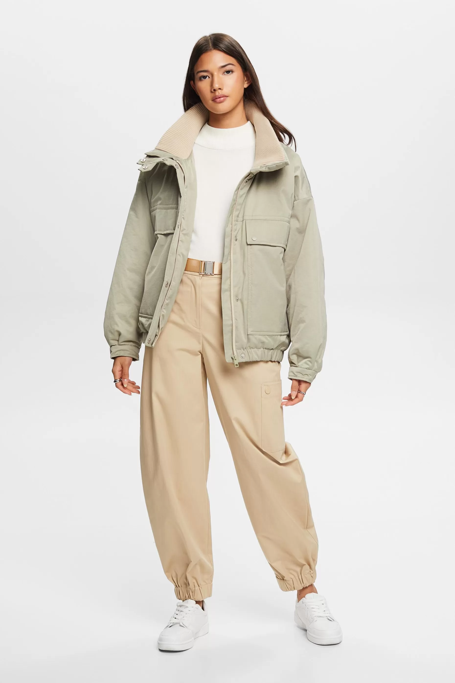 ESPRIT Recycled: padded parka jacket at our Online Shop *Women Clearance 60%-70% Off