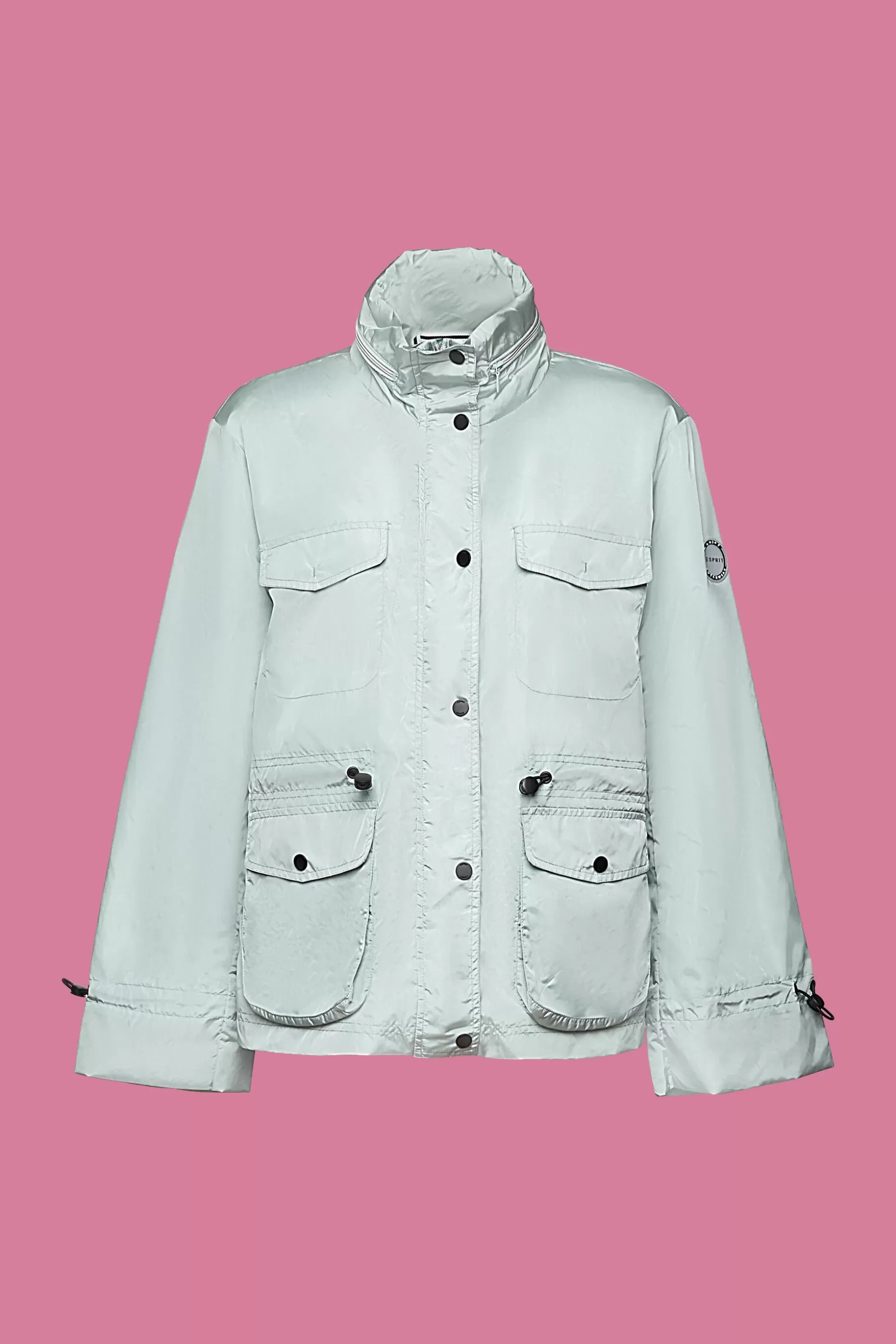 ESPRIT Recycled: rain jacket with a hood at our Online Shop *Women Jackets + Coats