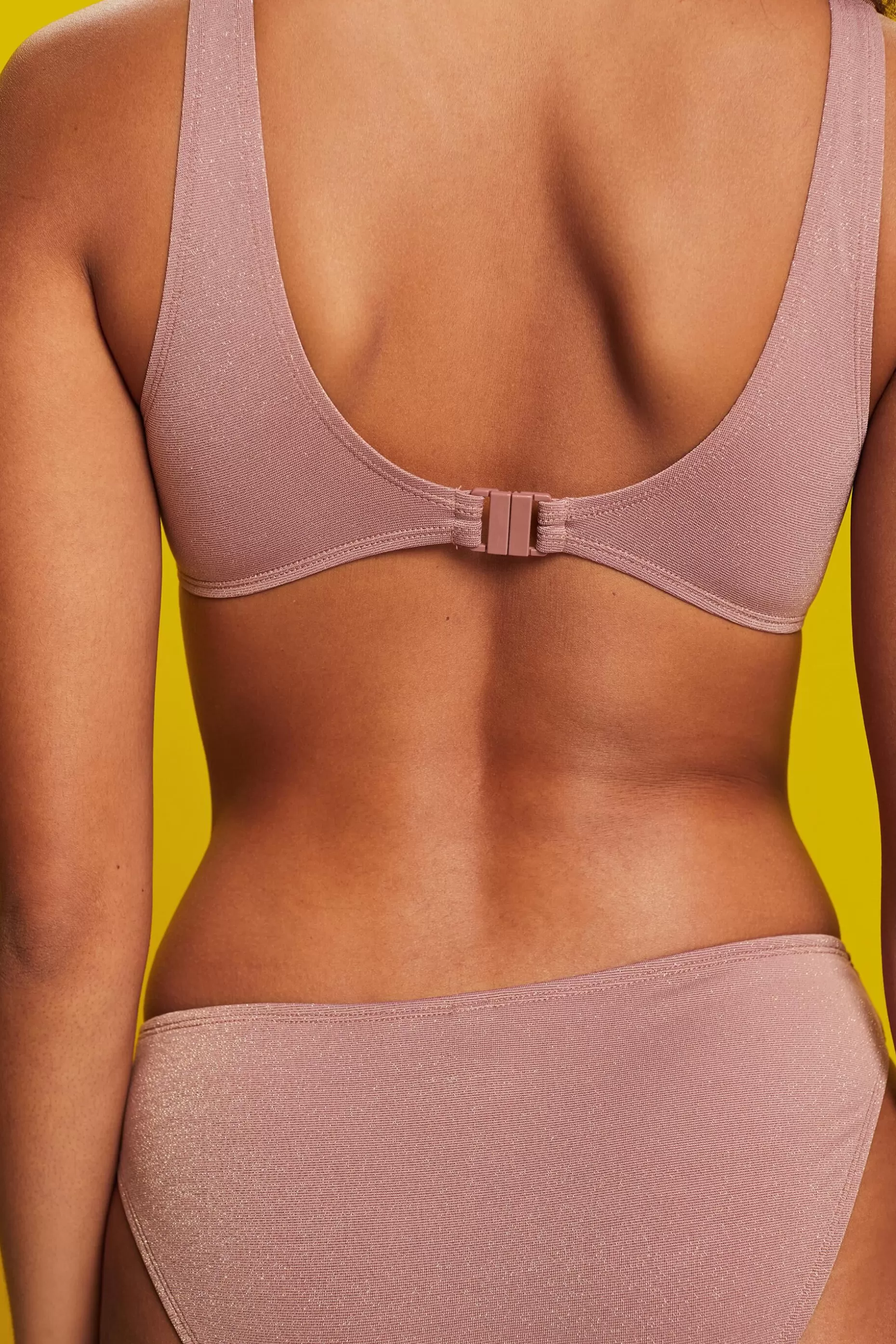 ESPRIT Recycled: sparkly soft bikini top at our Online Shop * Sale Under $30