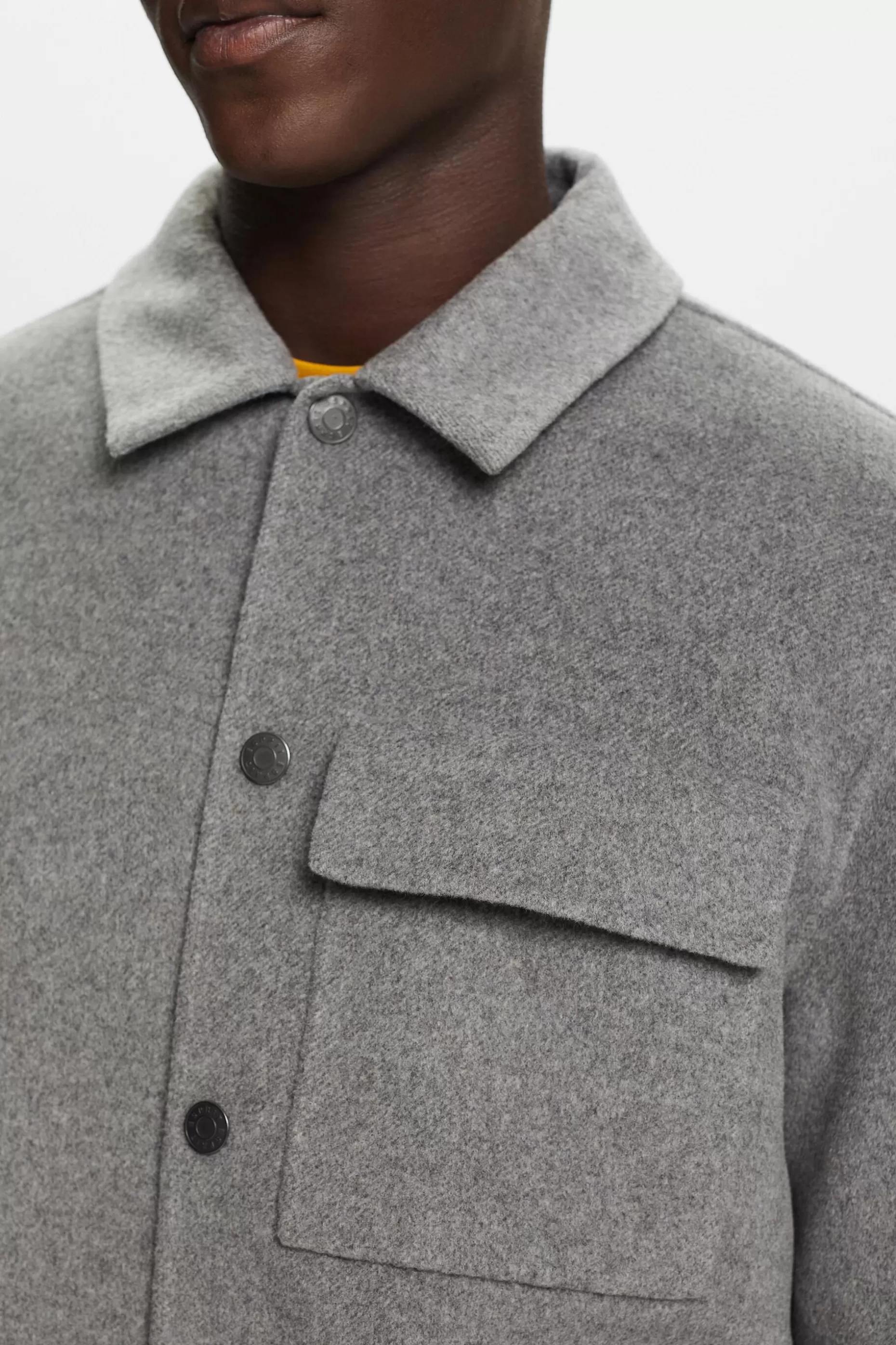ESPRIT Recycled Wool-Blend Jacket at our Online Shop *Men Jackets + Coats