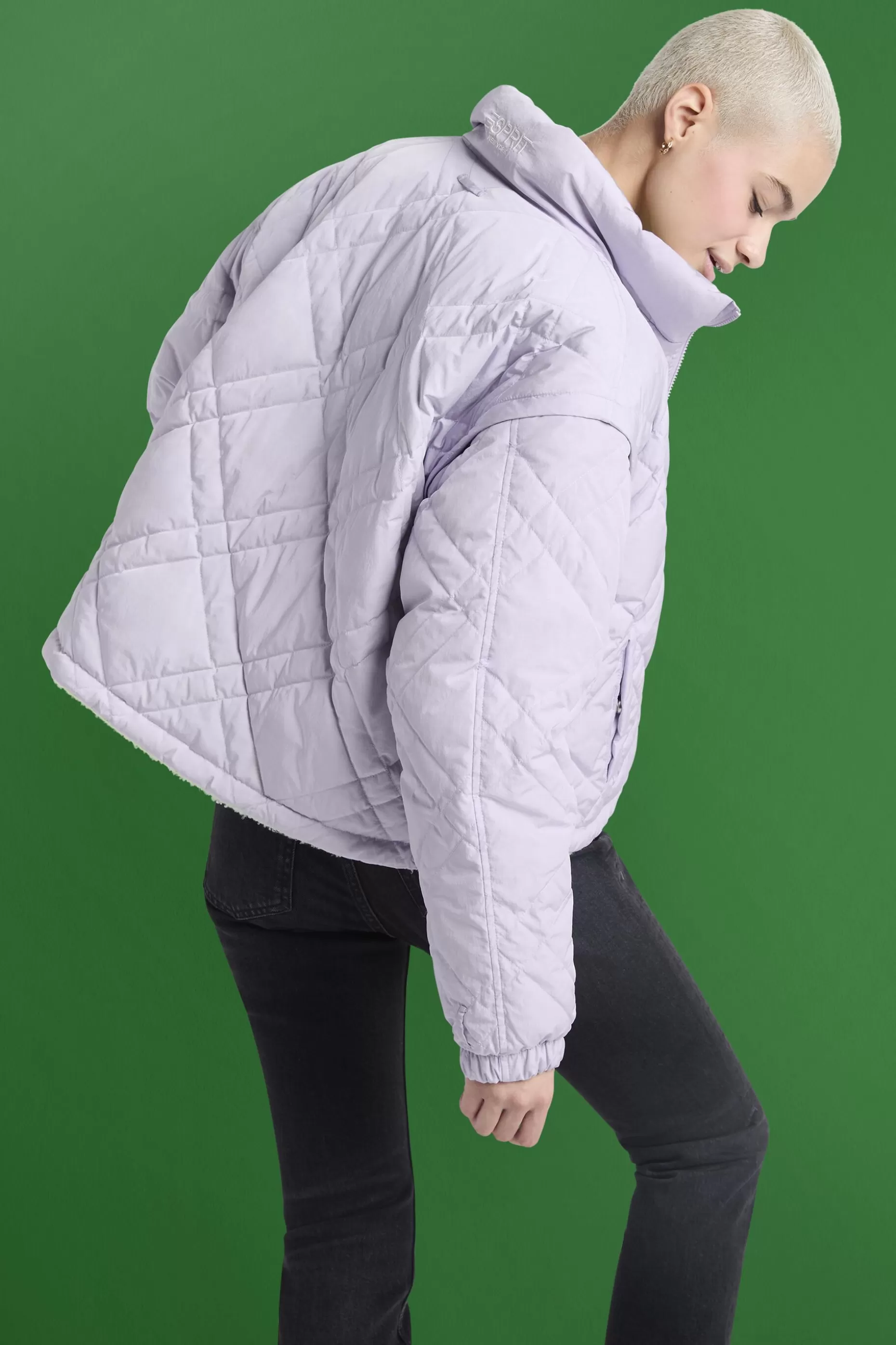 ESPRIT Reversible Detachable Quilted Jacket at our Online Shop *Women Jackets + Coats