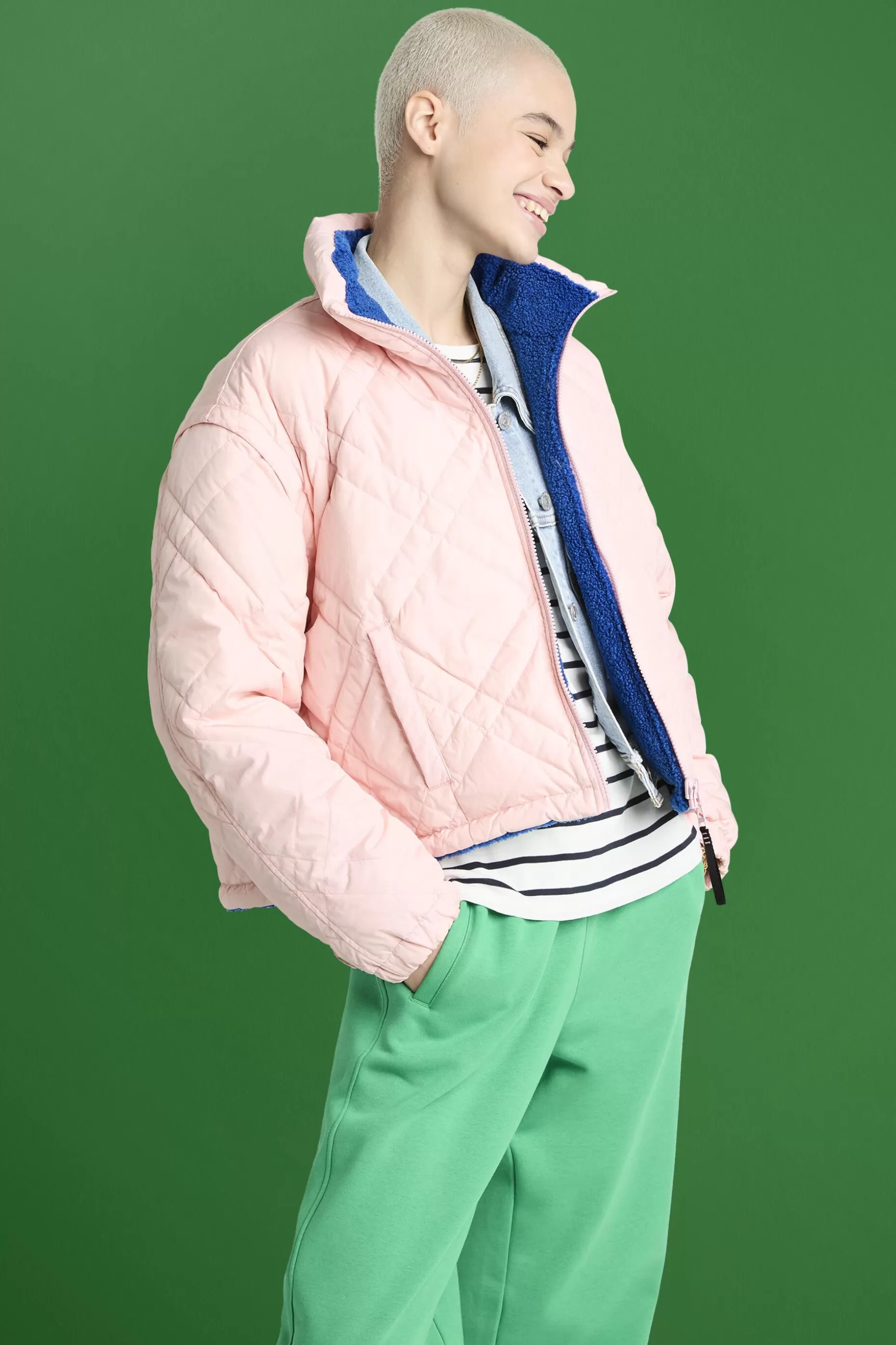 ESPRIT Reversible Detachable Quilted Jacket at our Online Shop *Women Jackets + Coats