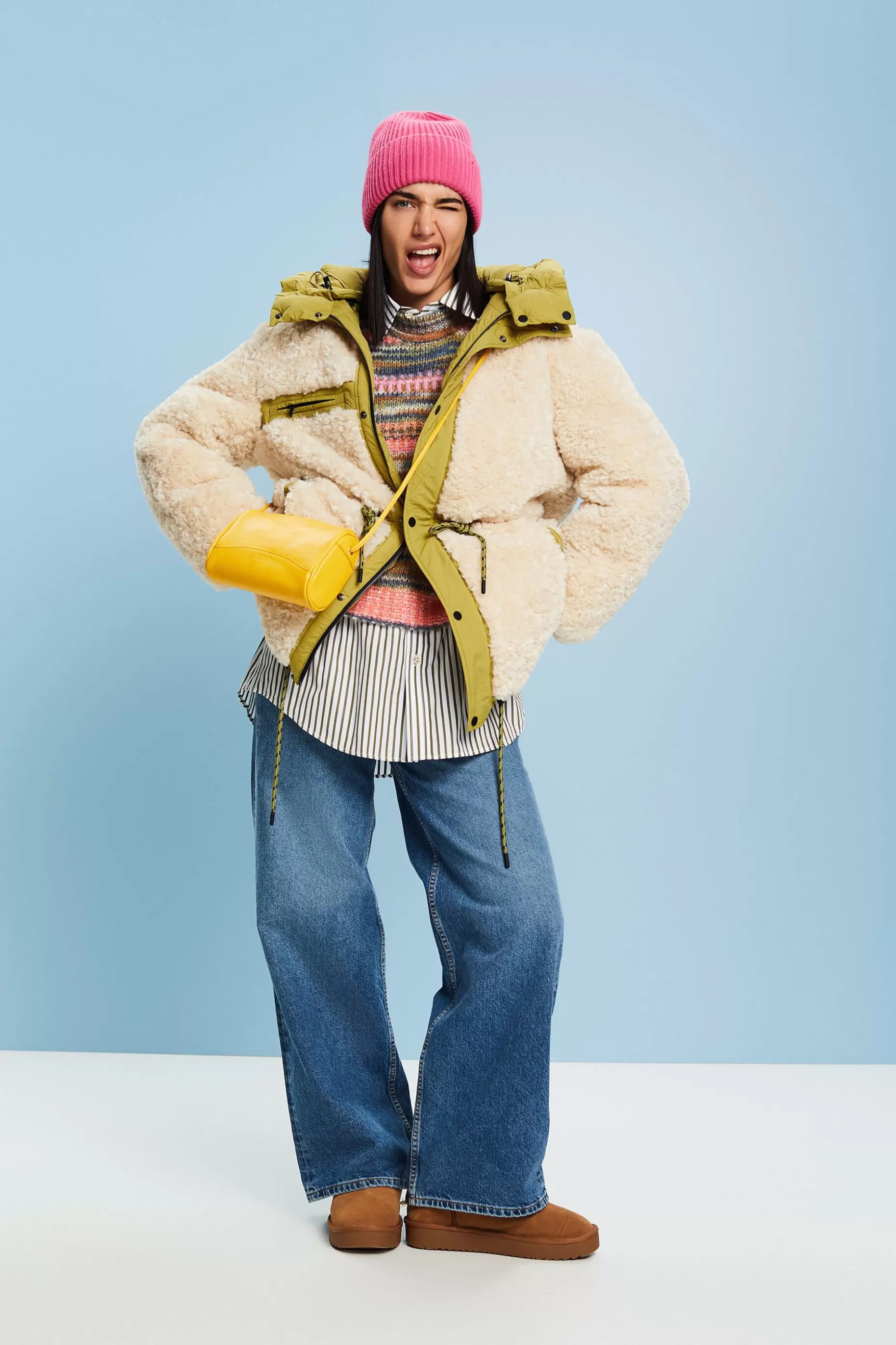 ESPRIT Reversible Sherpa Coat at our Online Shop *Women Jackets + Coats