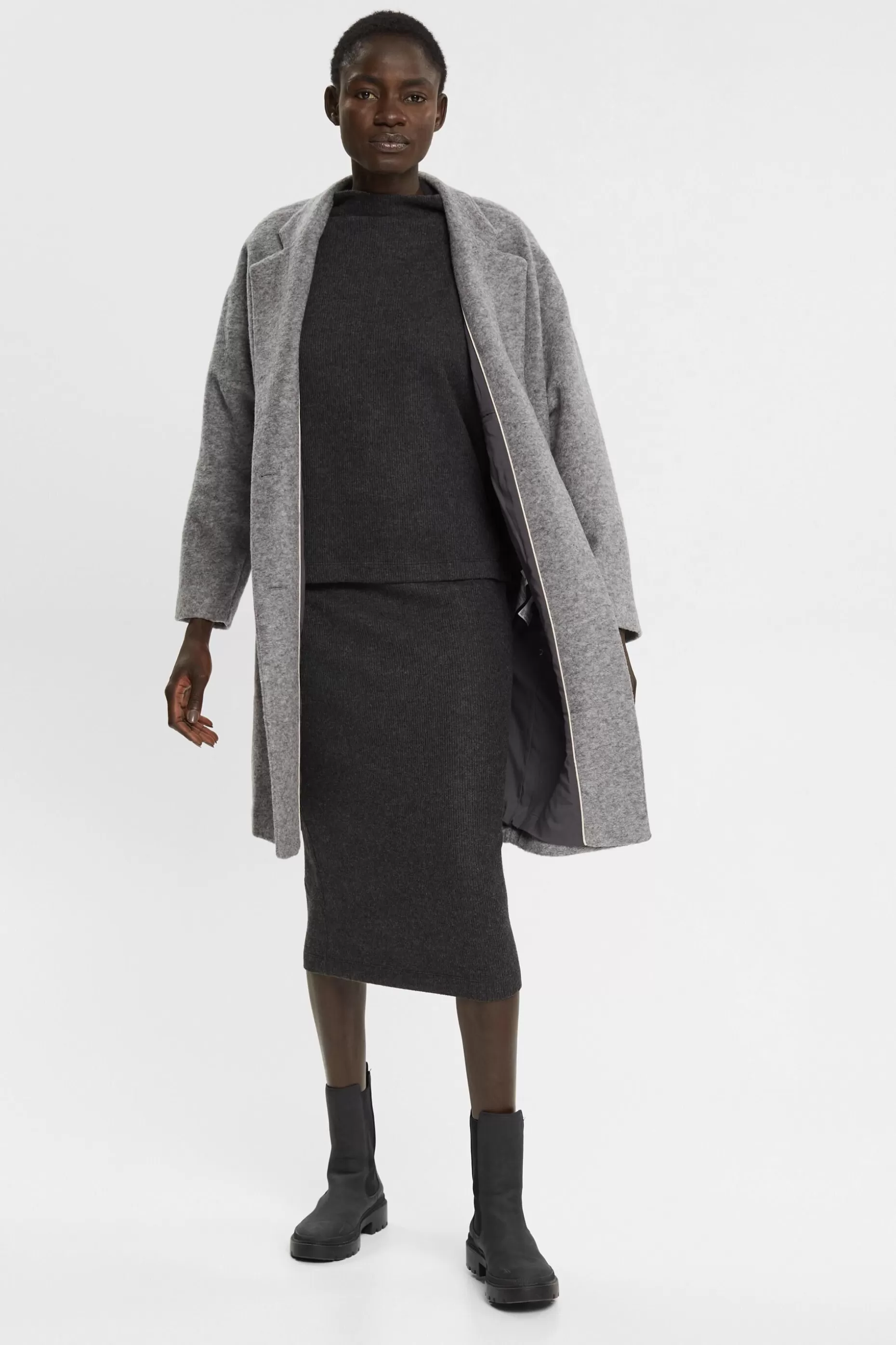 ESPRIT Rib knit boat neck sweater at our Online Shop * Sale Under $50