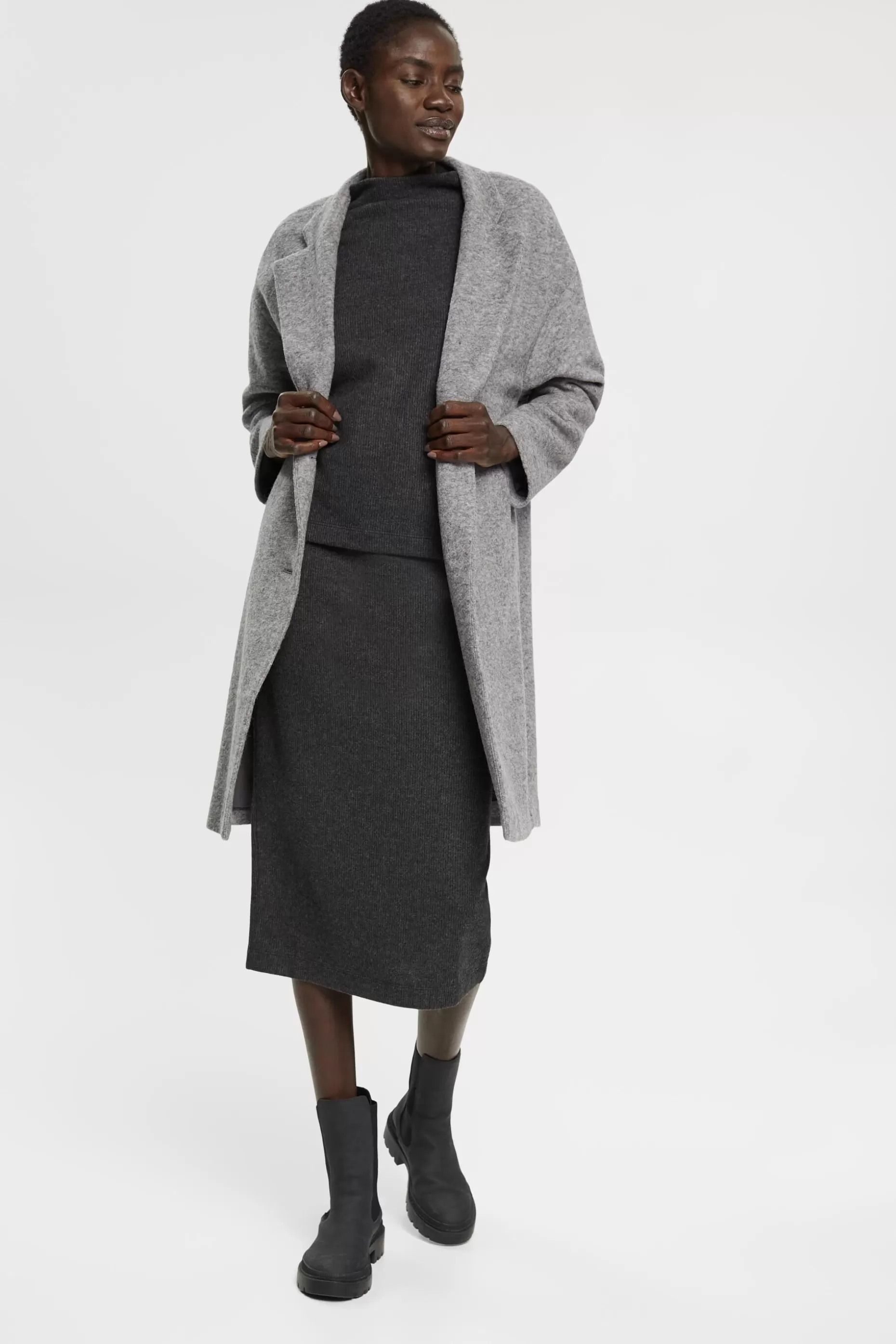 ESPRIT Rib knit boat neck sweater at our Online Shop * Sale Under $50
