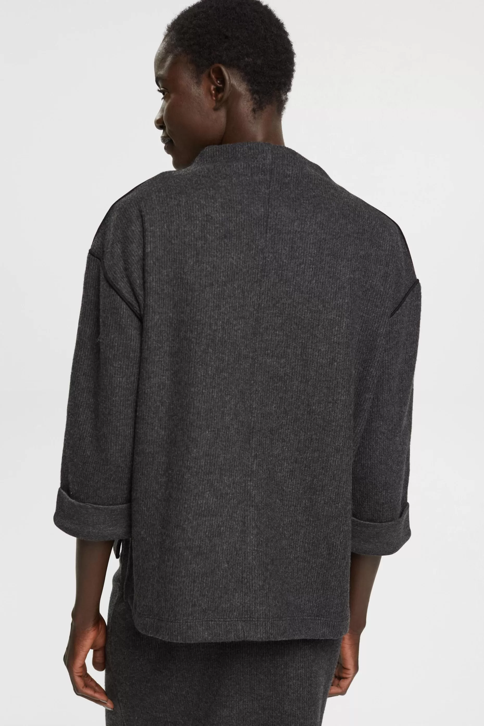 ESPRIT Rib knit boat neck sweater at our Online Shop *Women Tops