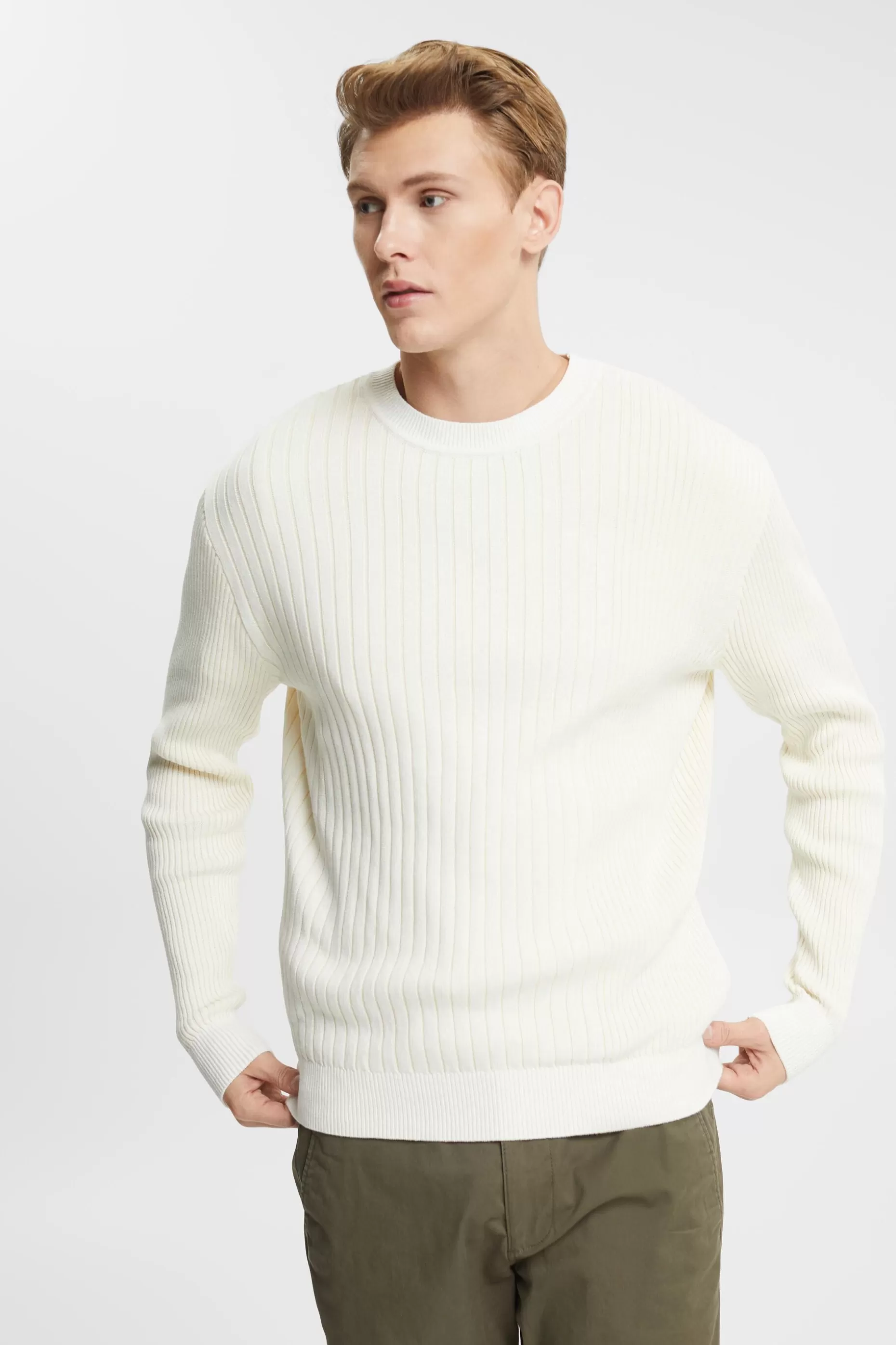 ESPRIT Rib knit jumper at our Online Shop *Men Sweaters