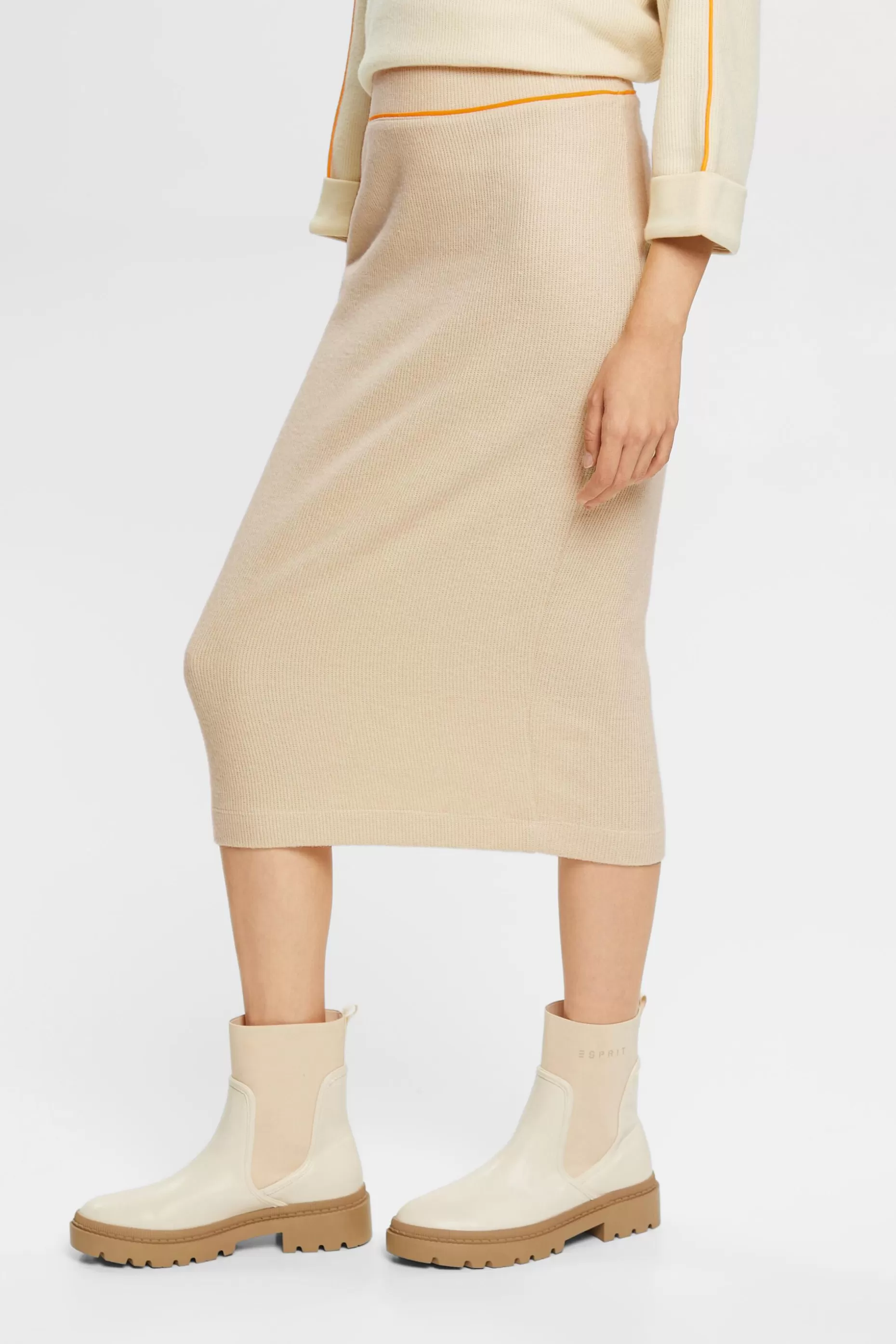 ESPRIT Rib knit pencil skirt at our Online Shop *Women Skirts + Shorts