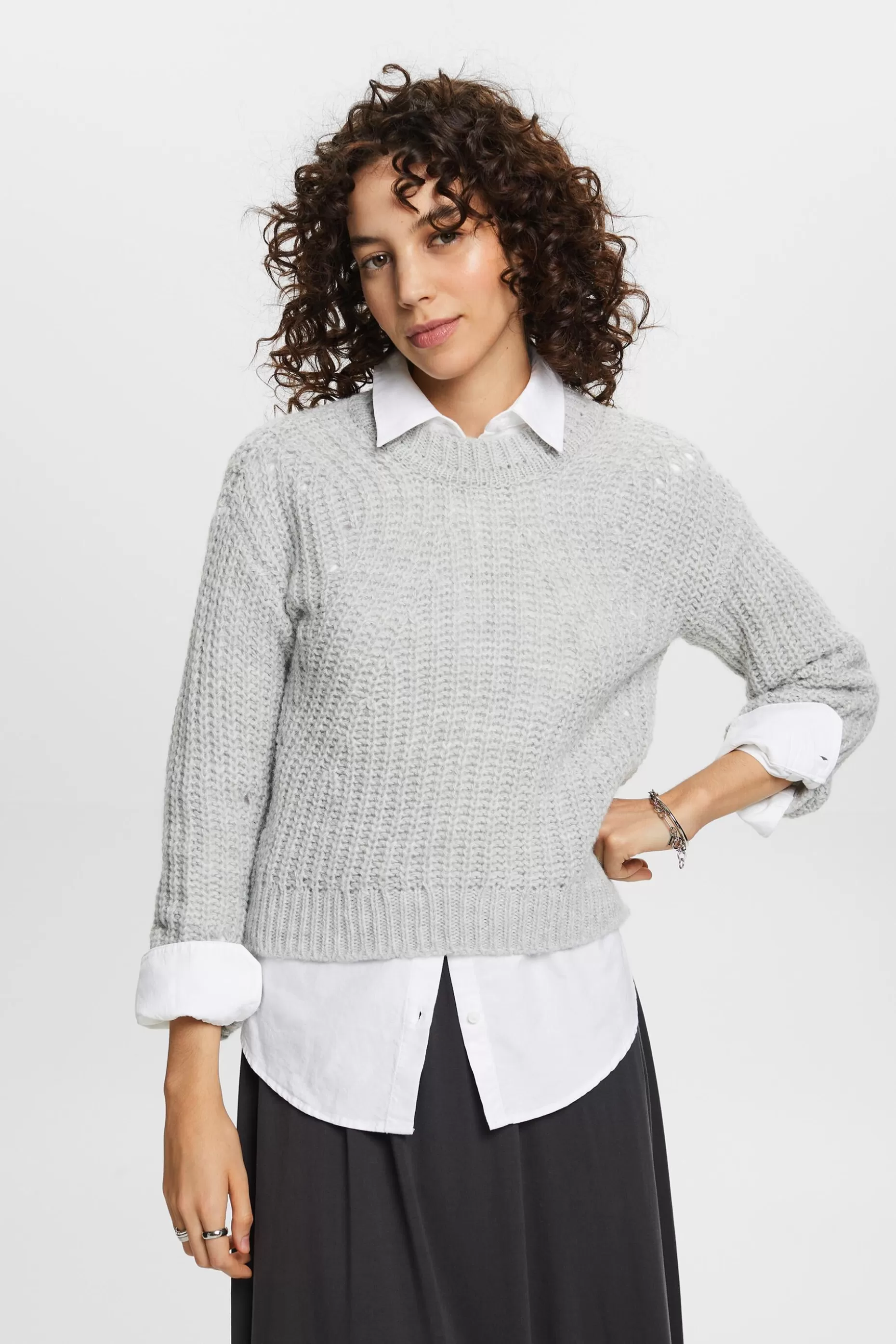 ESPRIT Rib Knit Sweater at our Online Shop *Women Sweaters