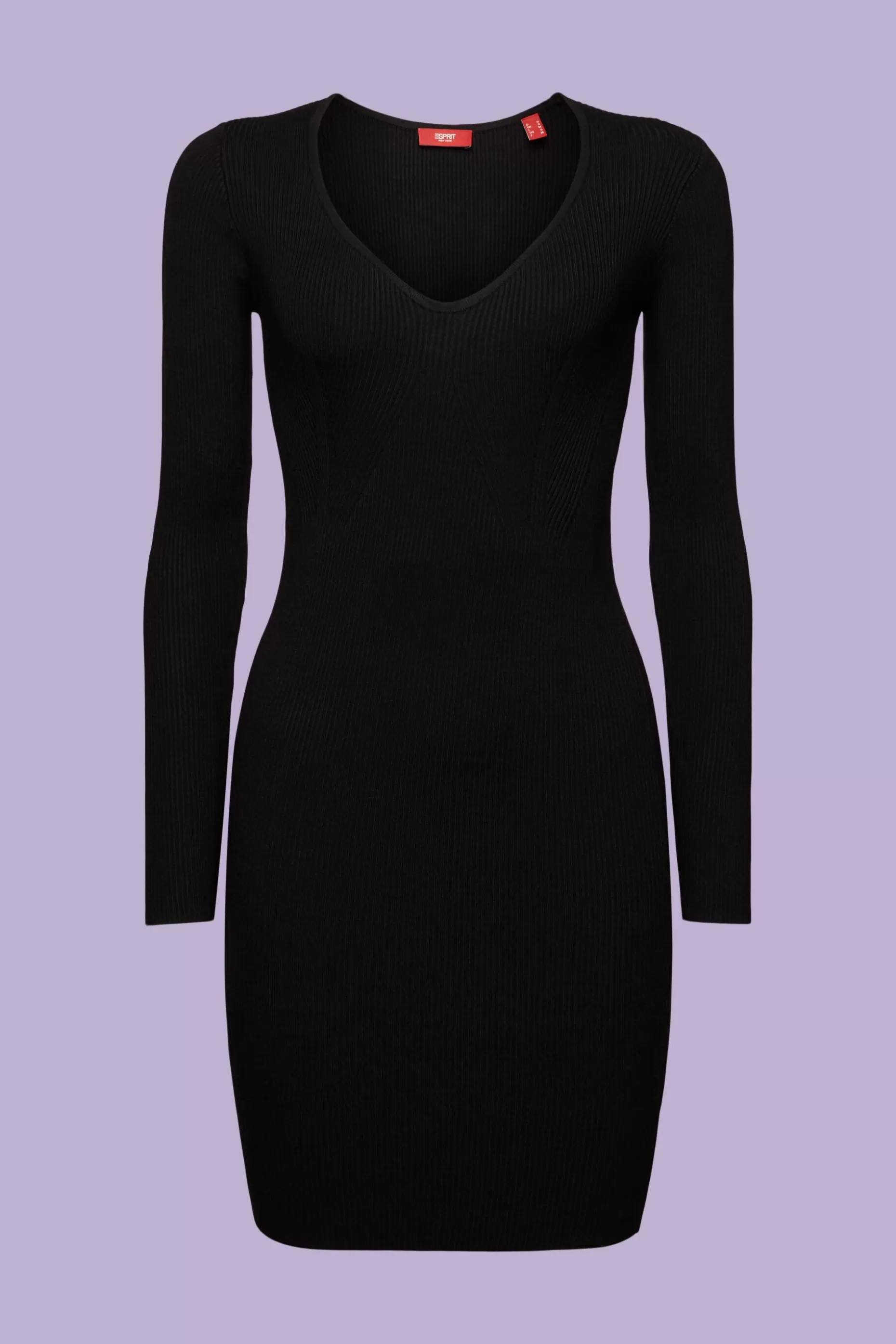 ESPRIT Rib Knit V-Neck Mini Dress at our Online Shop * Sale Under $75