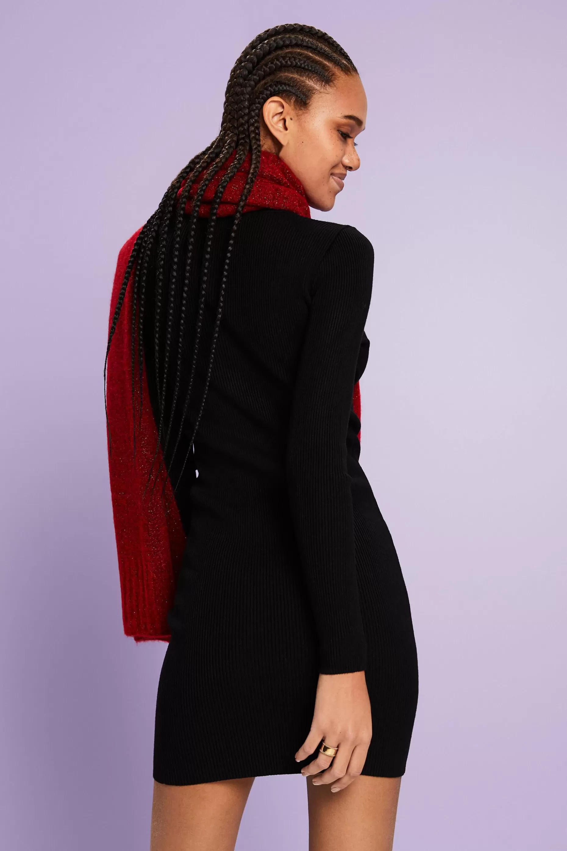 ESPRIT Rib Knit V-Neck Mini Dress at our Online Shop *Women Dresses + Jumpsuits