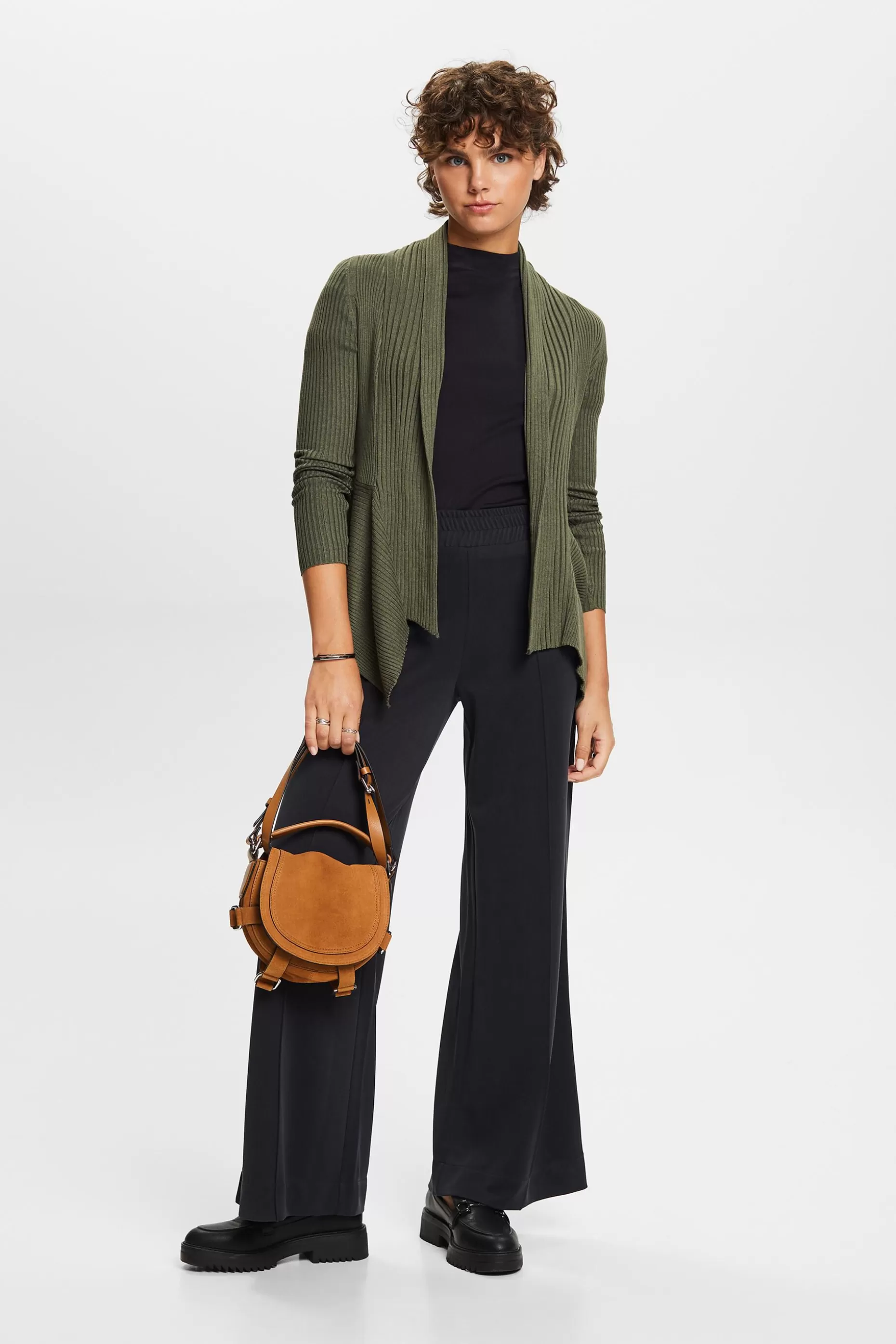 ESPRIT Ribbed Handkerchief Hem Cardigan at our Online Shop *Women Sweaters
