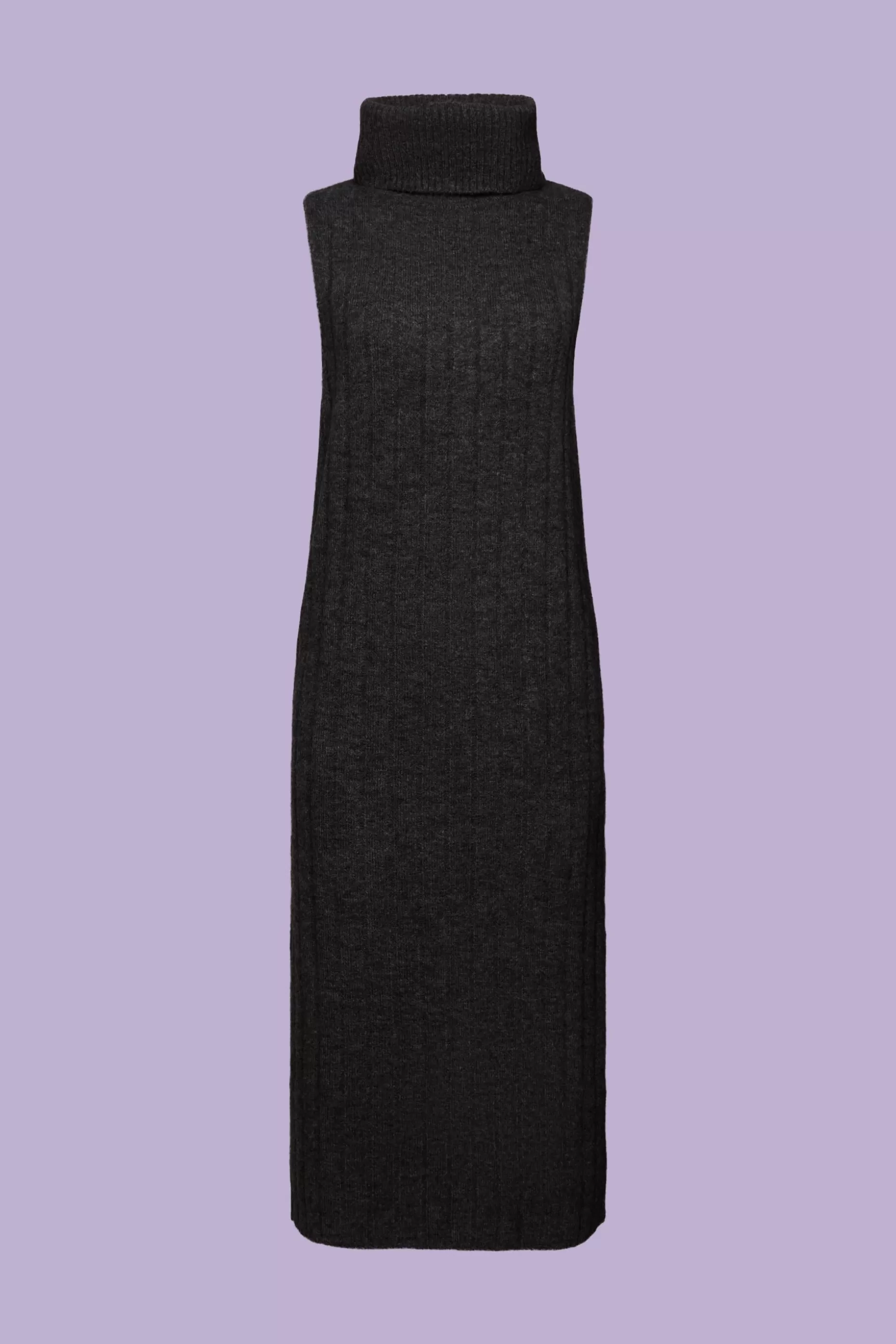 ESPRIT Ribbed Knit Turtleneck Midi Dress at our Online Shop *Women Dresses + Jumpsuits