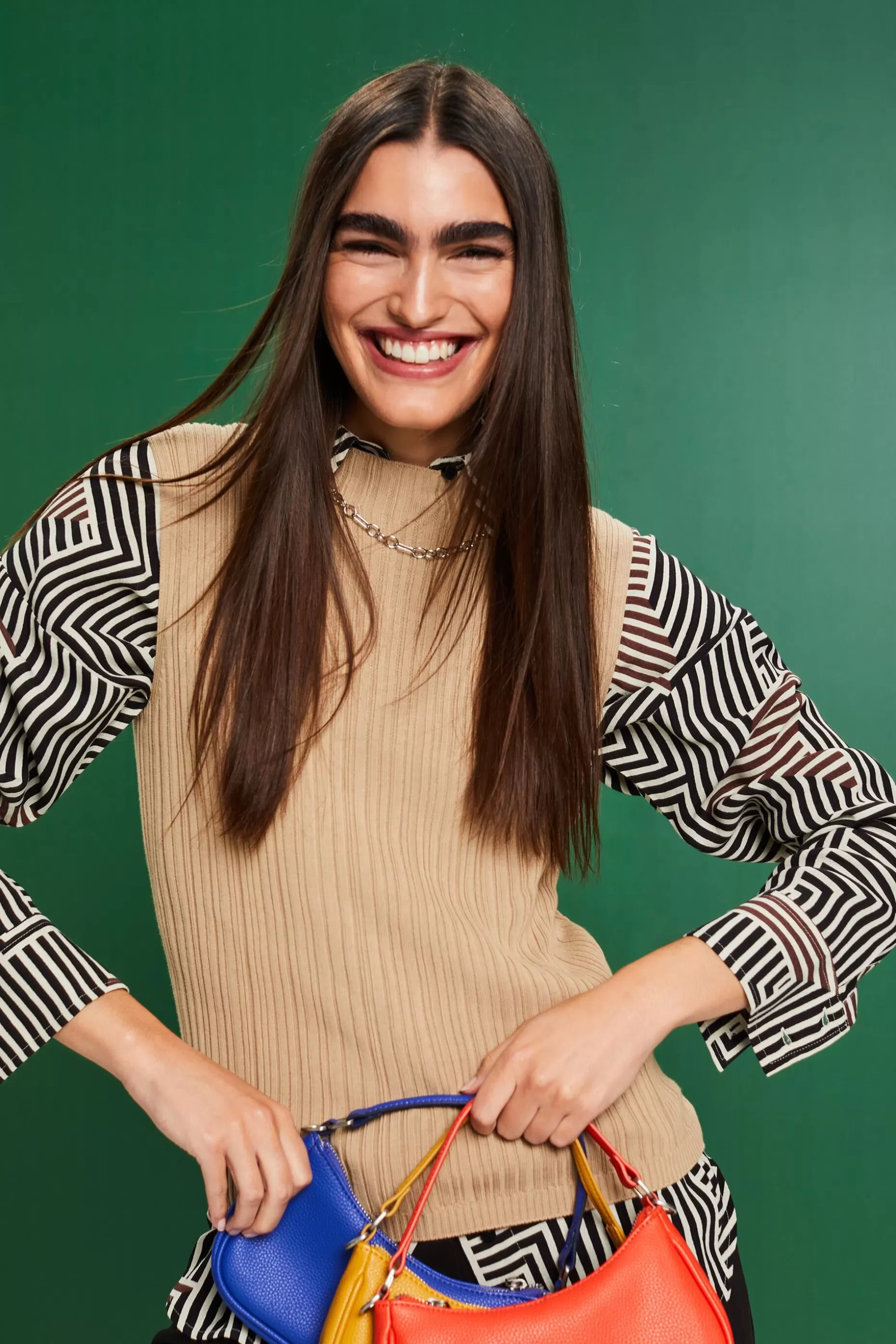 ESPRIT Ribbed Sleeveless Sweater at our Online Shop *Women Sweaters
