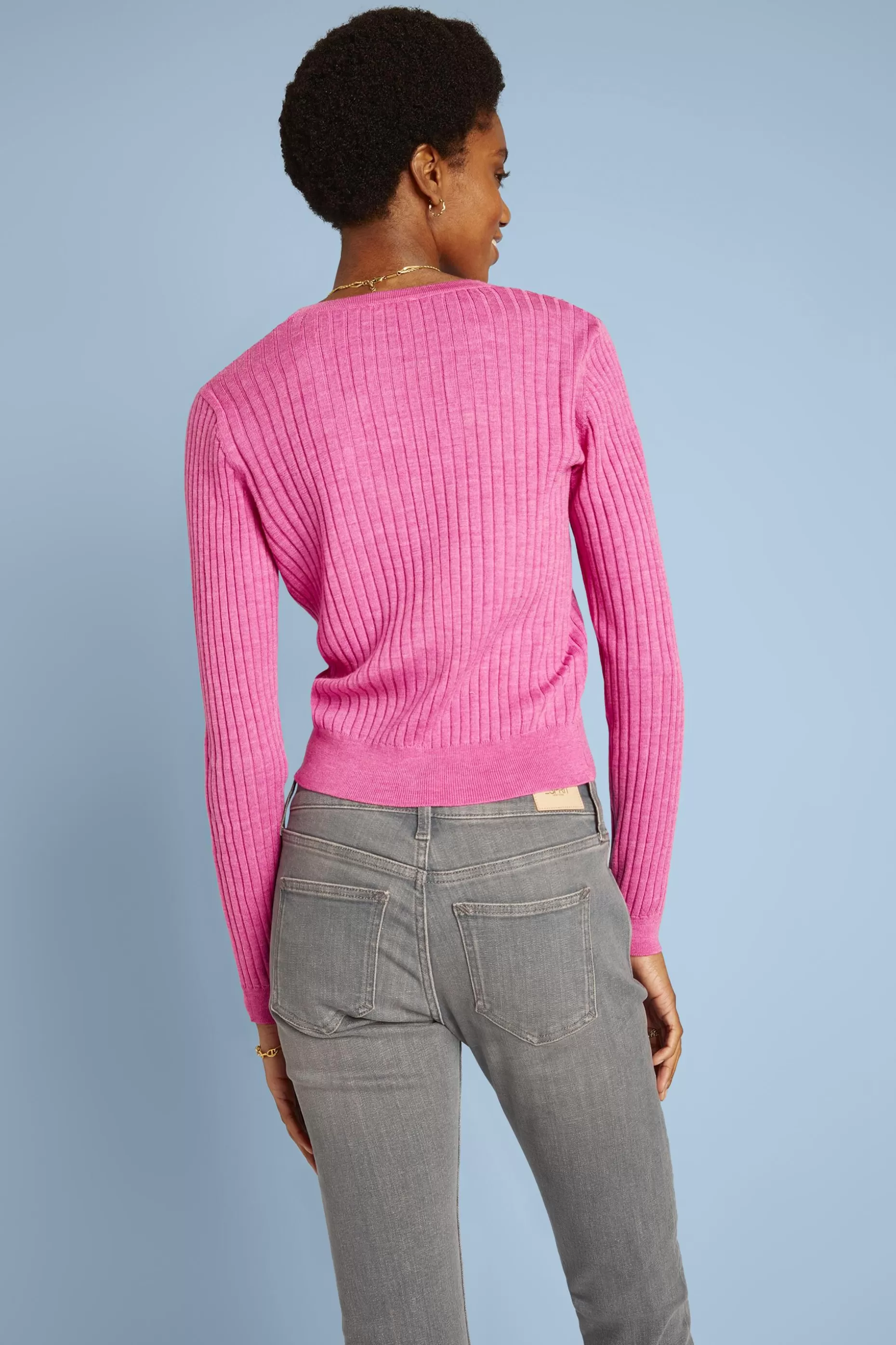 ESPRIT Ribbed Super Fine Merino Wool Cardigan at our Online Shop *Women Sweaters
